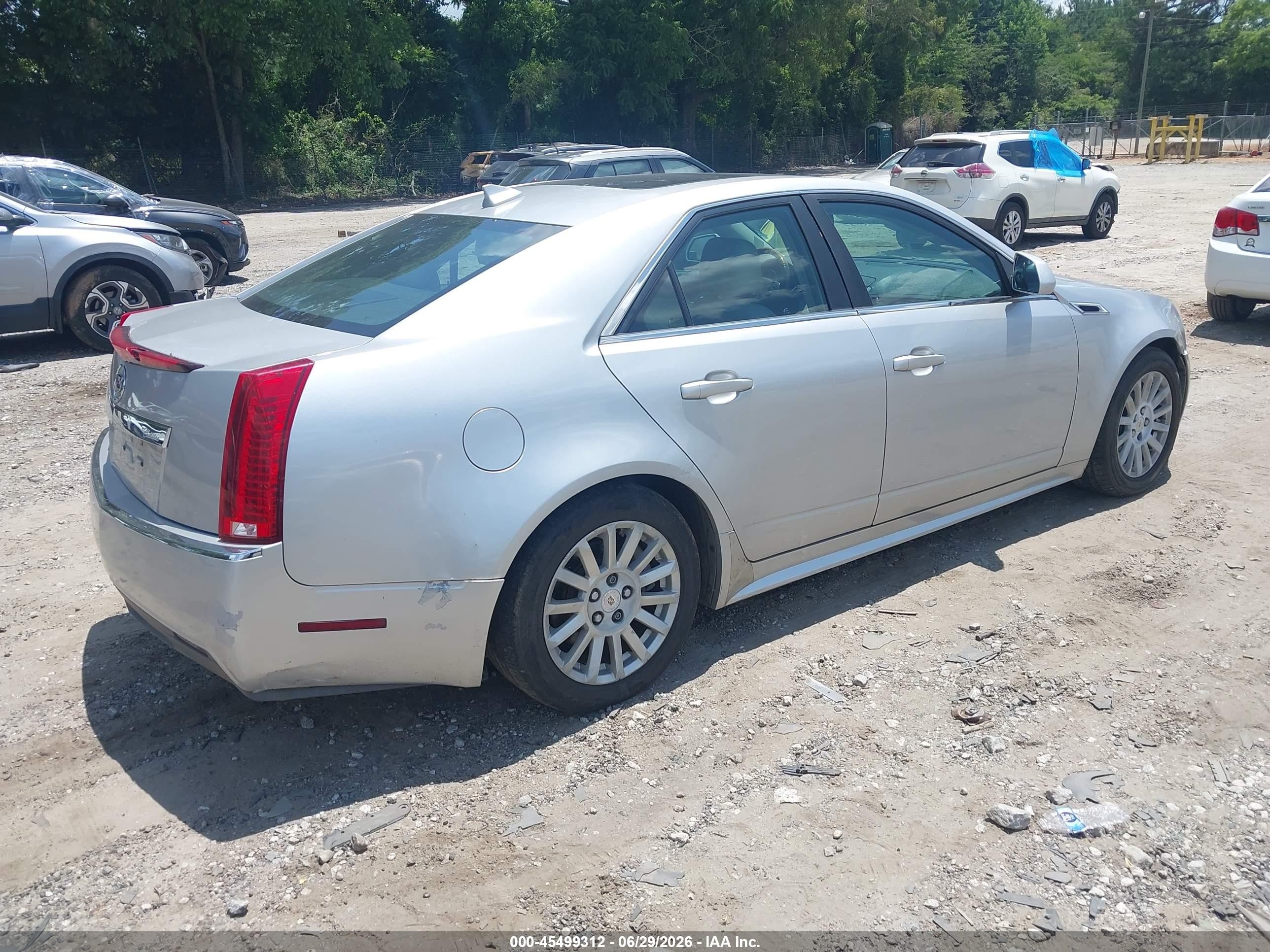 2012 Cadillac Cts Luxury Silver vin: 1G6DE5E5XC0101199