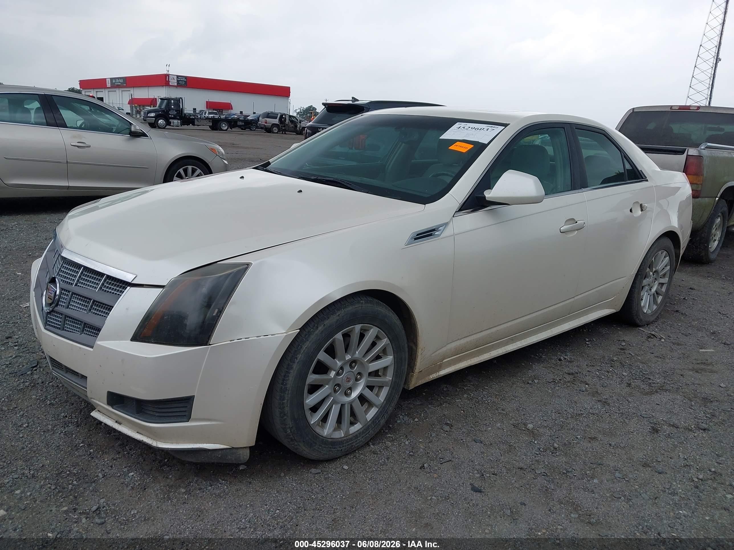 2010 Cadillac Cts Luxury White vin: 1G6DE5EG2A0123213
