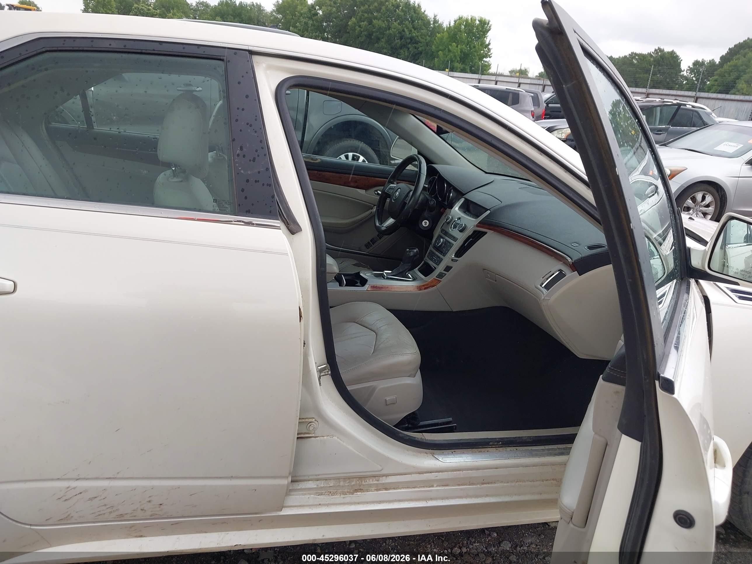 2010 Cadillac Cts Luxury White vin: 1G6DE5EG2A0123213