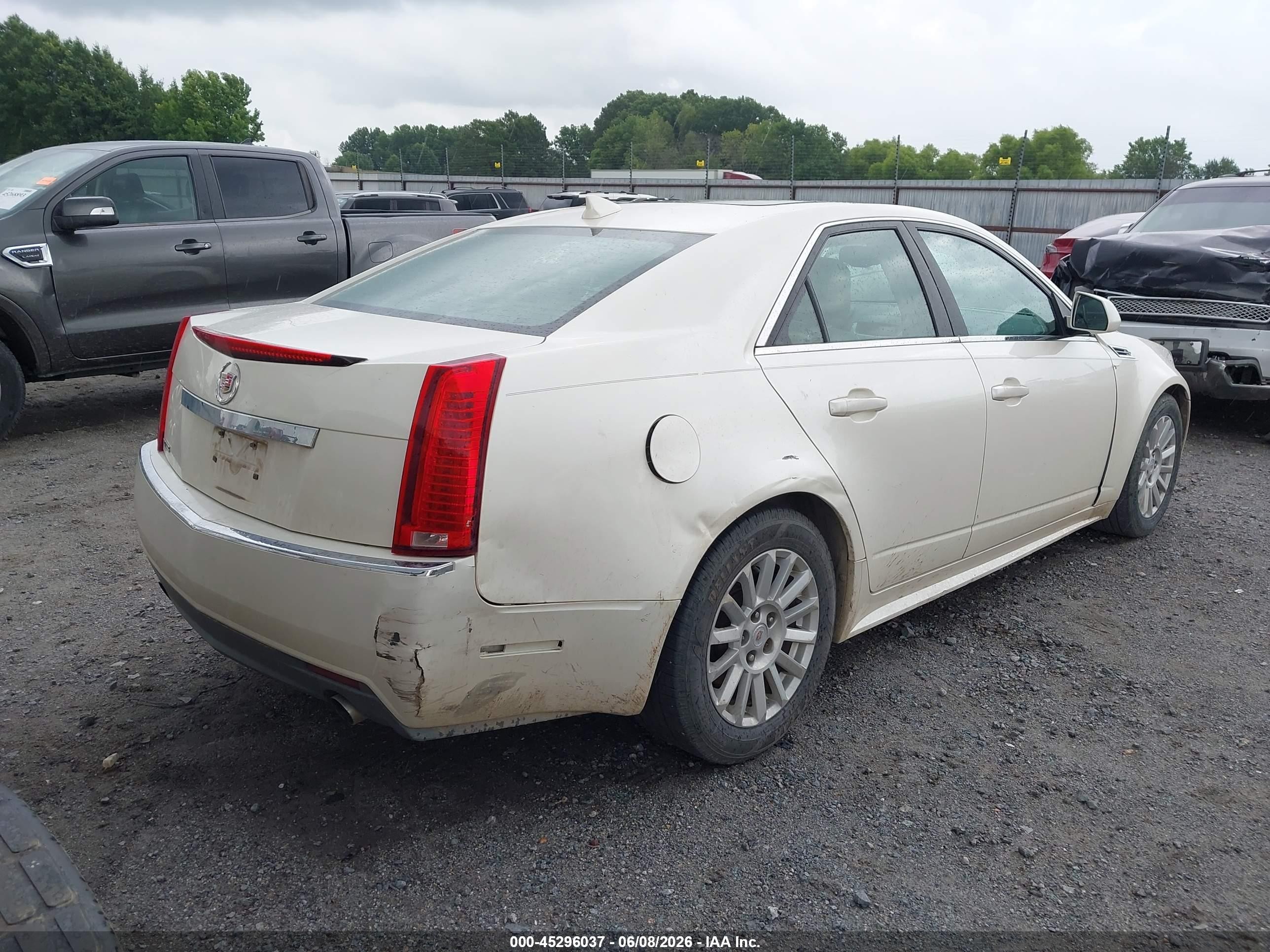 2010 Cadillac Cts Luxury White vin: 1G6DE5EG2A0123213