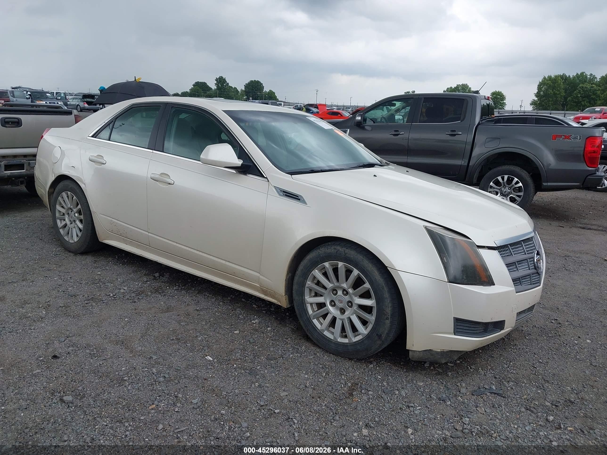 2010 Cadillac Cts Luxury White vin: 1G6DE5EG2A0123213