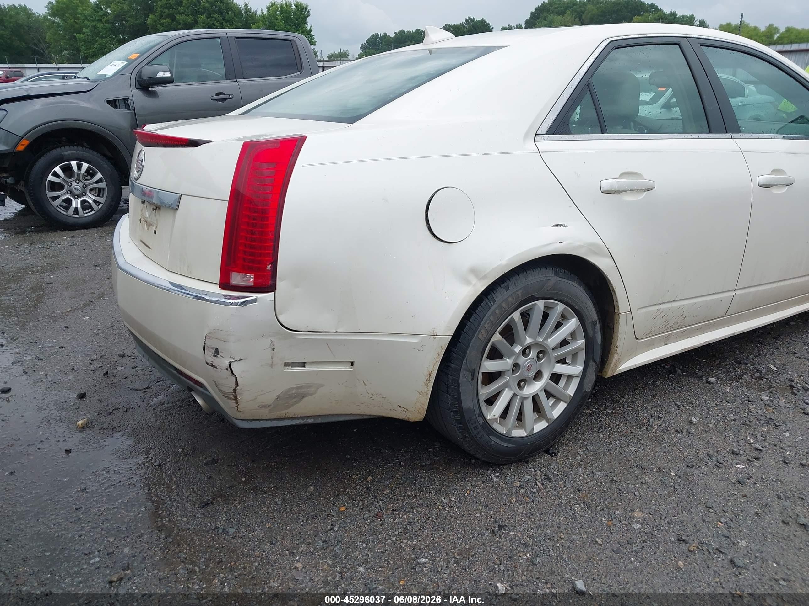 2010 Cadillac Cts Luxury White vin: 1G6DE5EG2A0123213