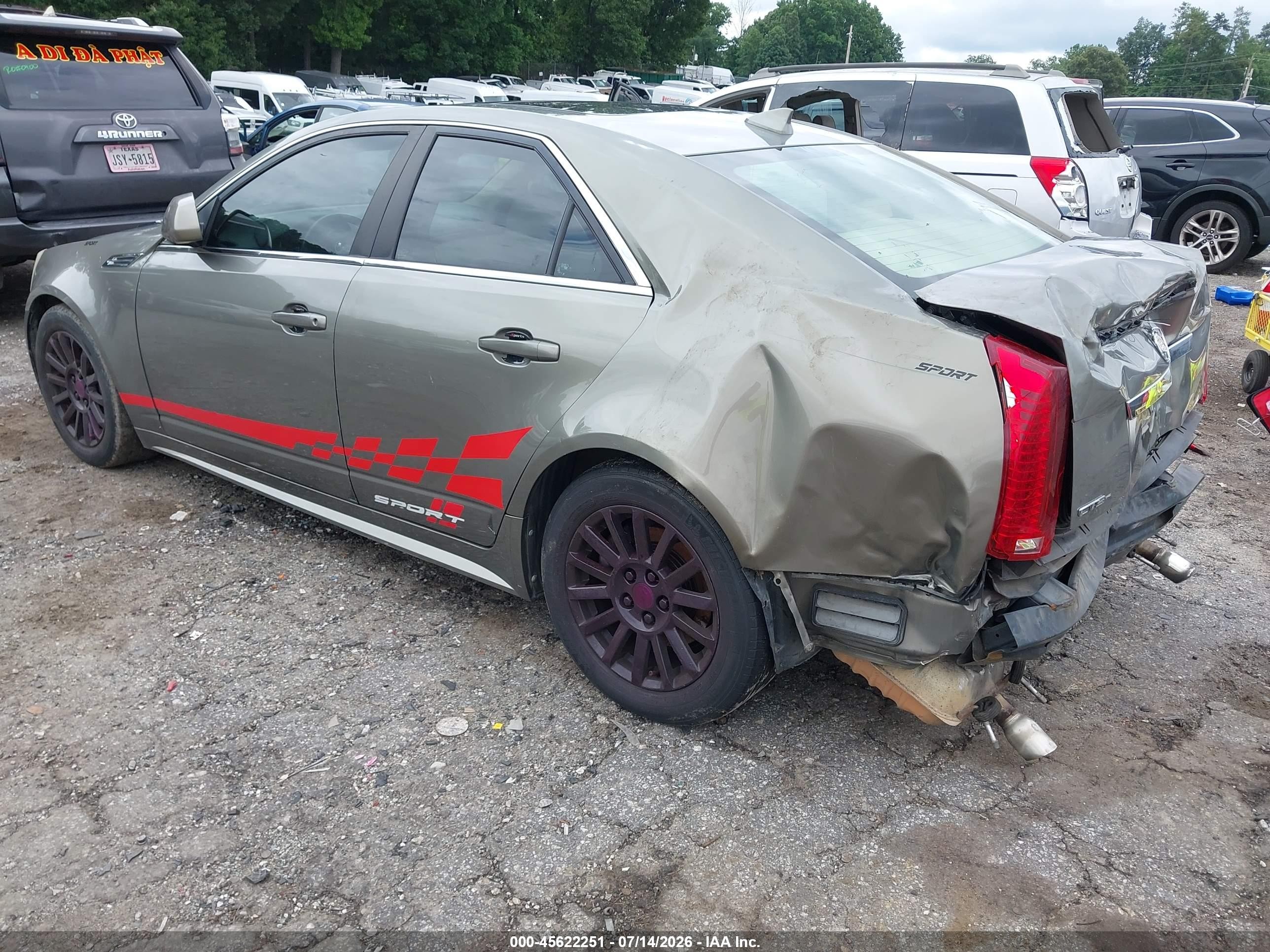 2010 Cadillac Cts Luxury Зеленый vin: 1G6DE5EG6A0109783