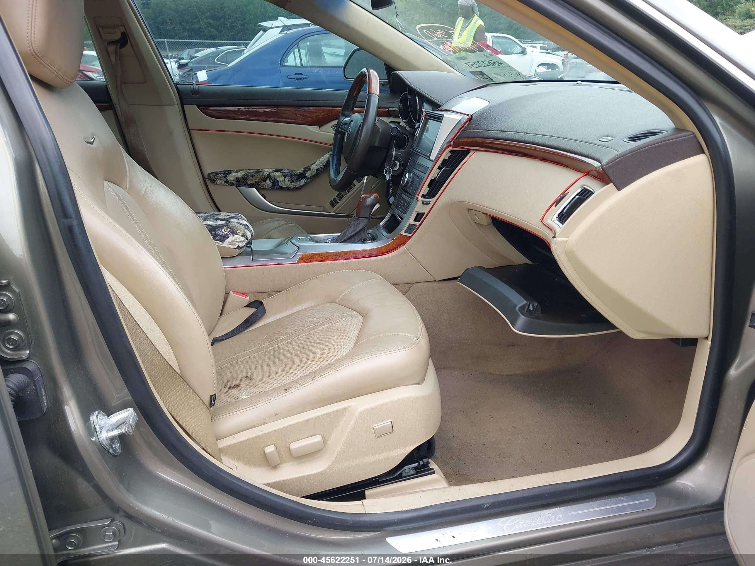 2010 Cadillac Cts Luxury Зеленый vin: 1G6DE5EG6A0109783