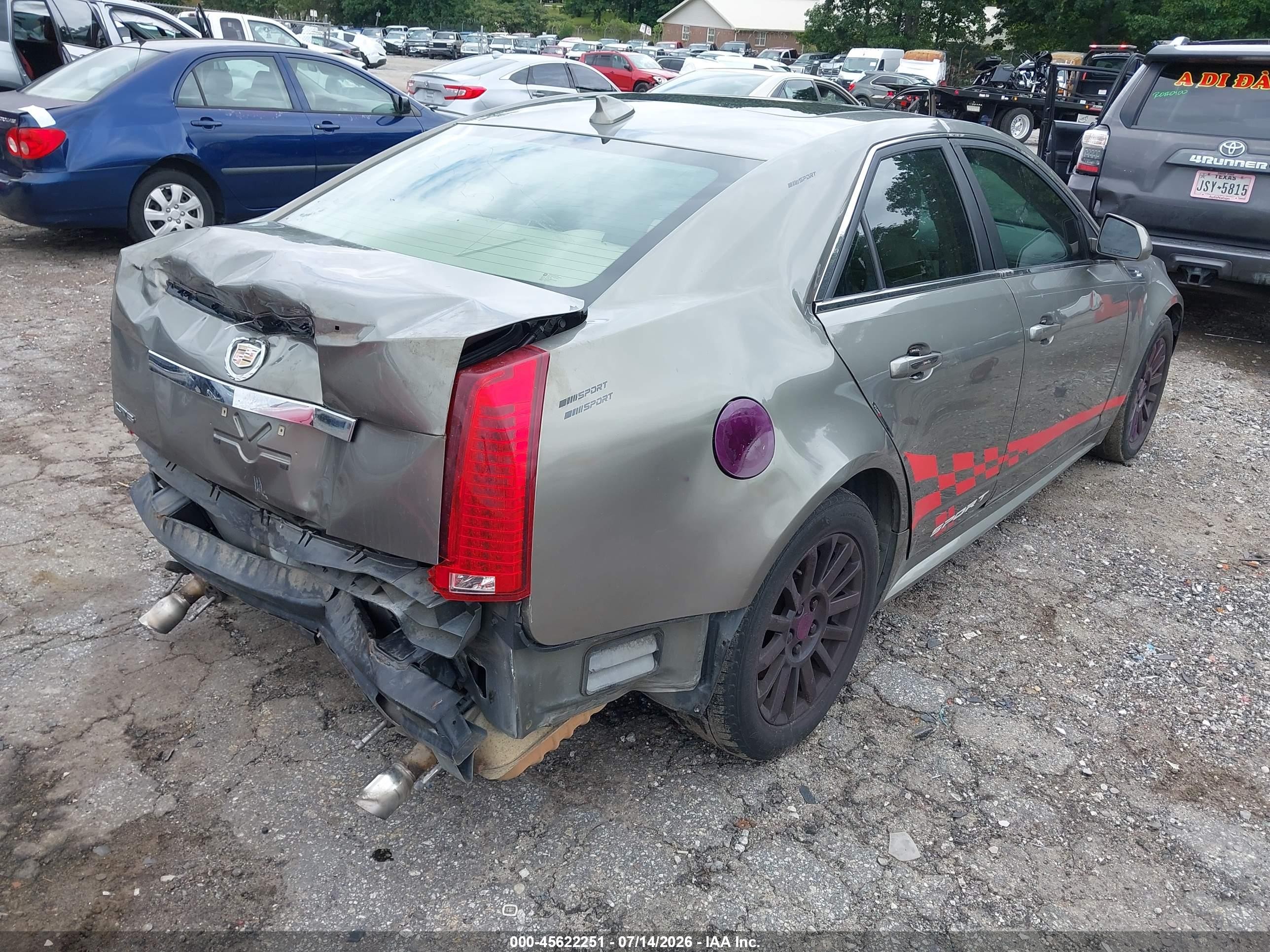 2010 Cadillac Cts Luxury Зеленый vin: 1G6DE5EG6A0109783