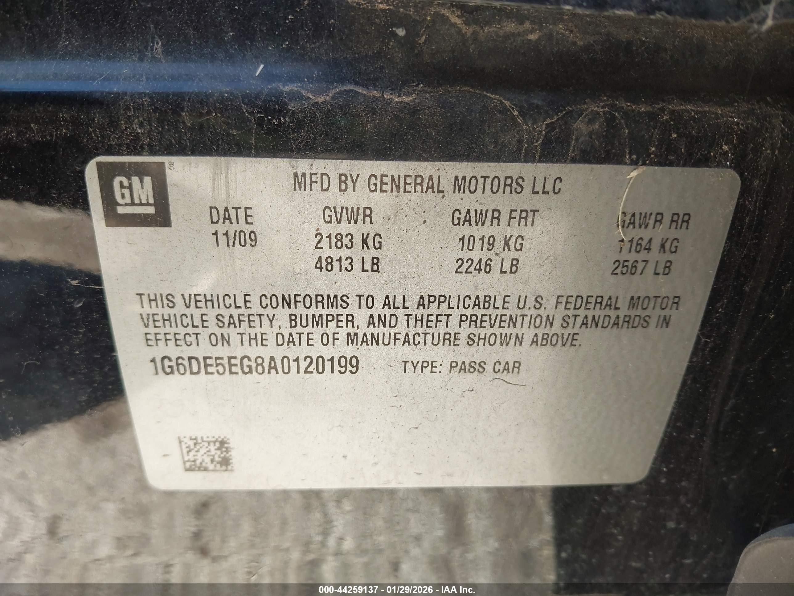 2010 Cadillac Cts Luxury Black vin: 1G6DE5EG8A0120199