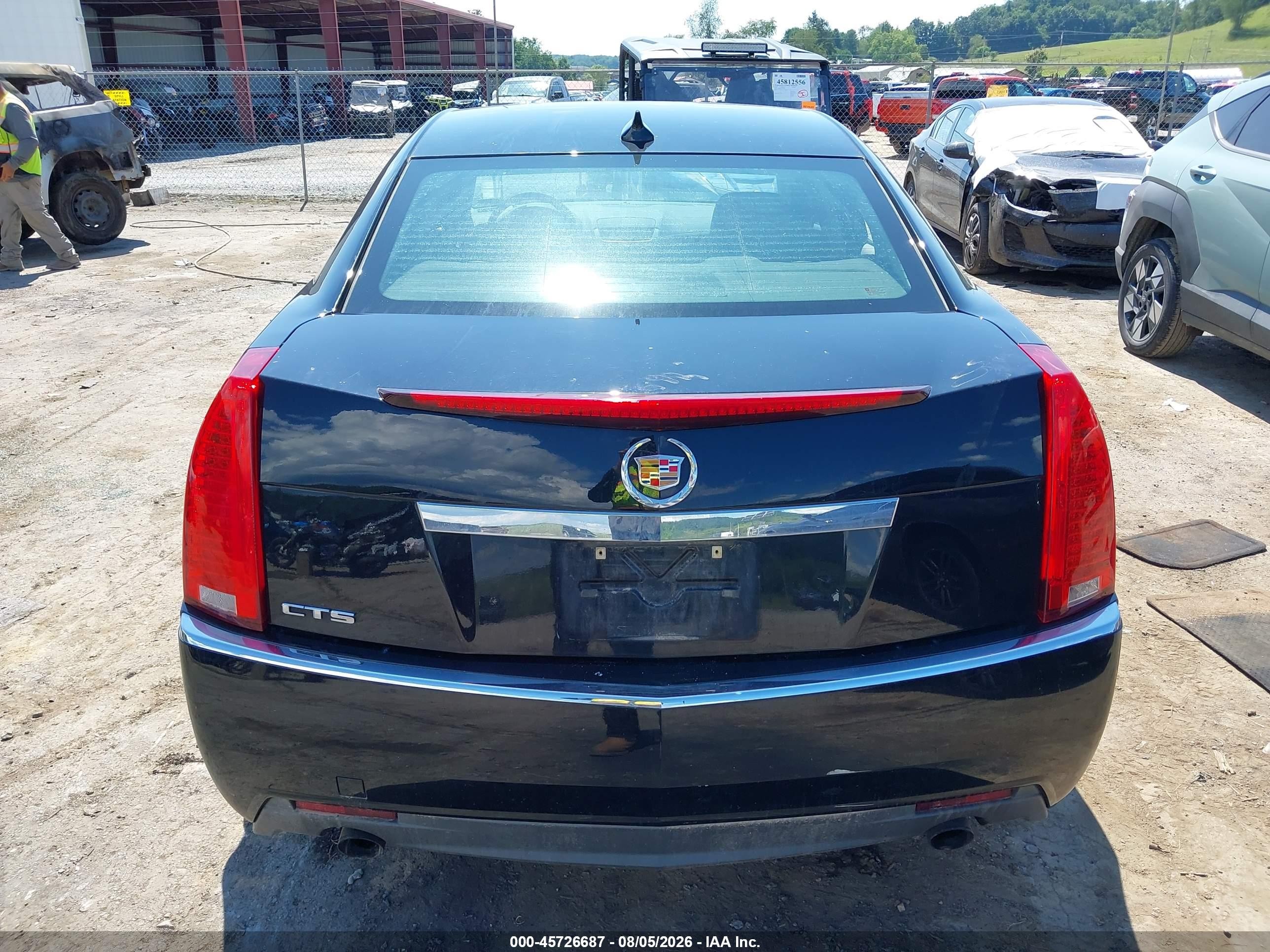 2010 Cadillac Cts Luxury Black vin: 1G6DE5EG9A0137870