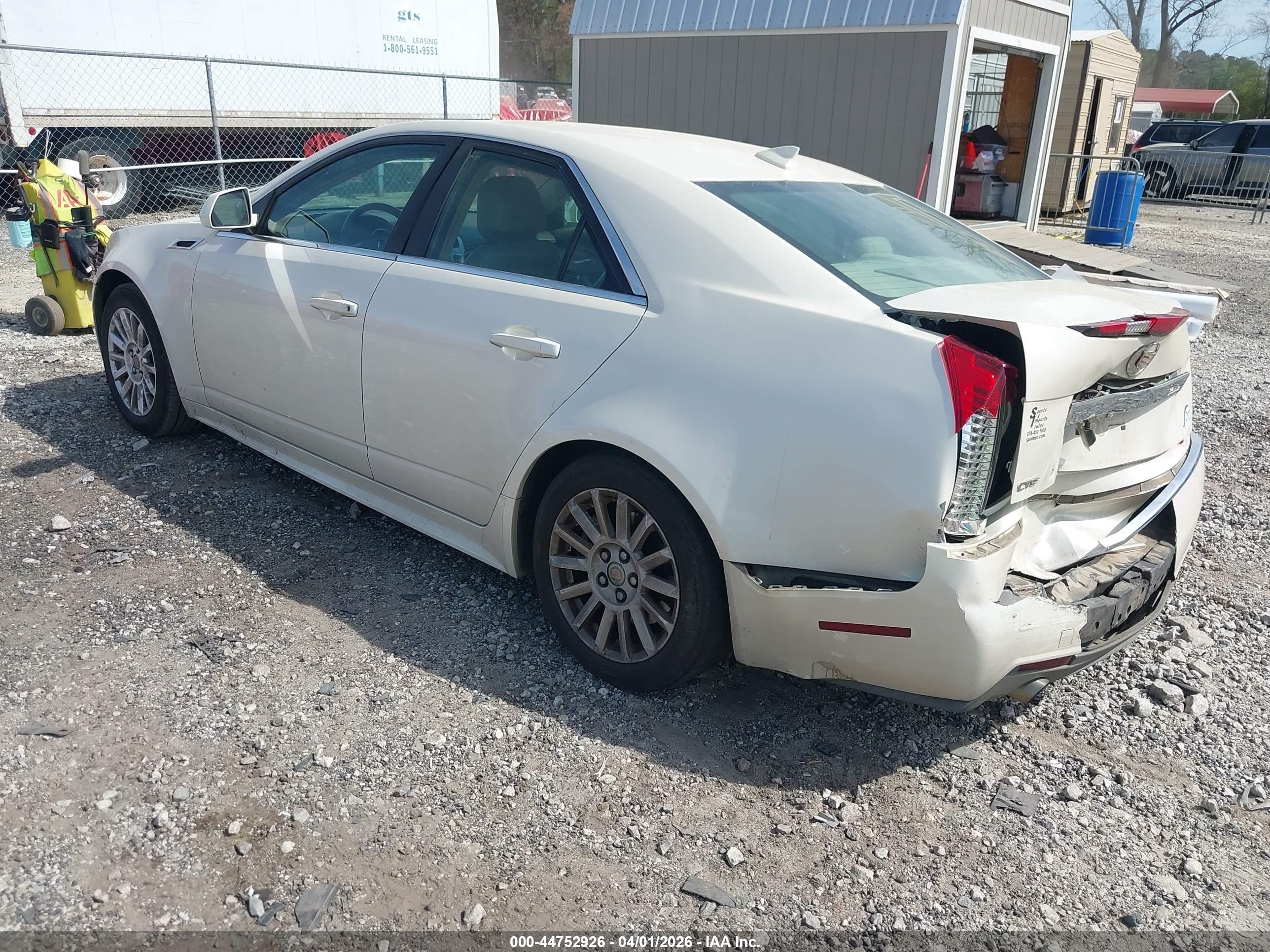 2011 Cadillac Cts Luxury White vin: 1G6DE5EY0B0171223