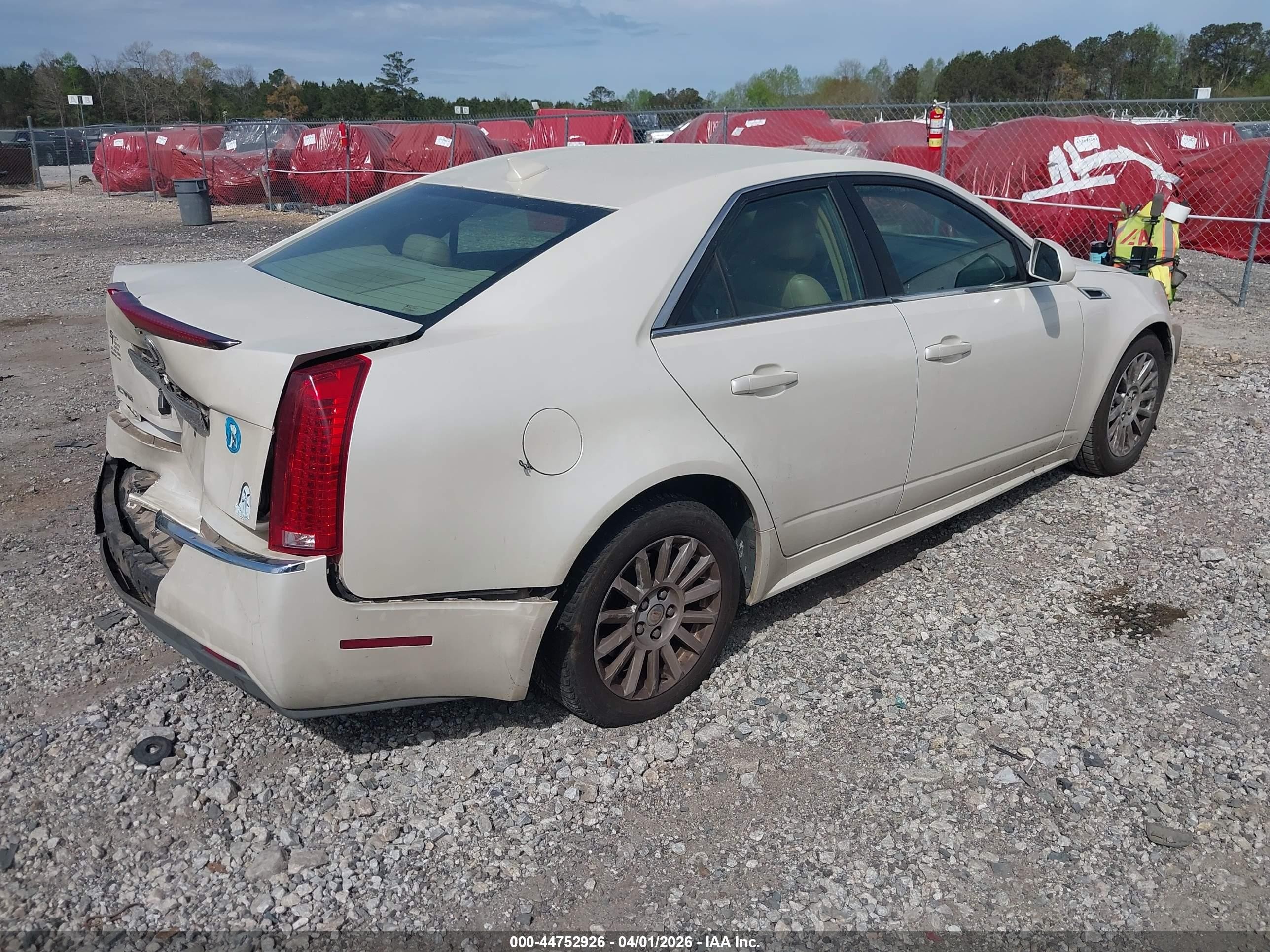 2011 Cadillac Cts Luxury White vin: 1G6DE5EY0B0171223