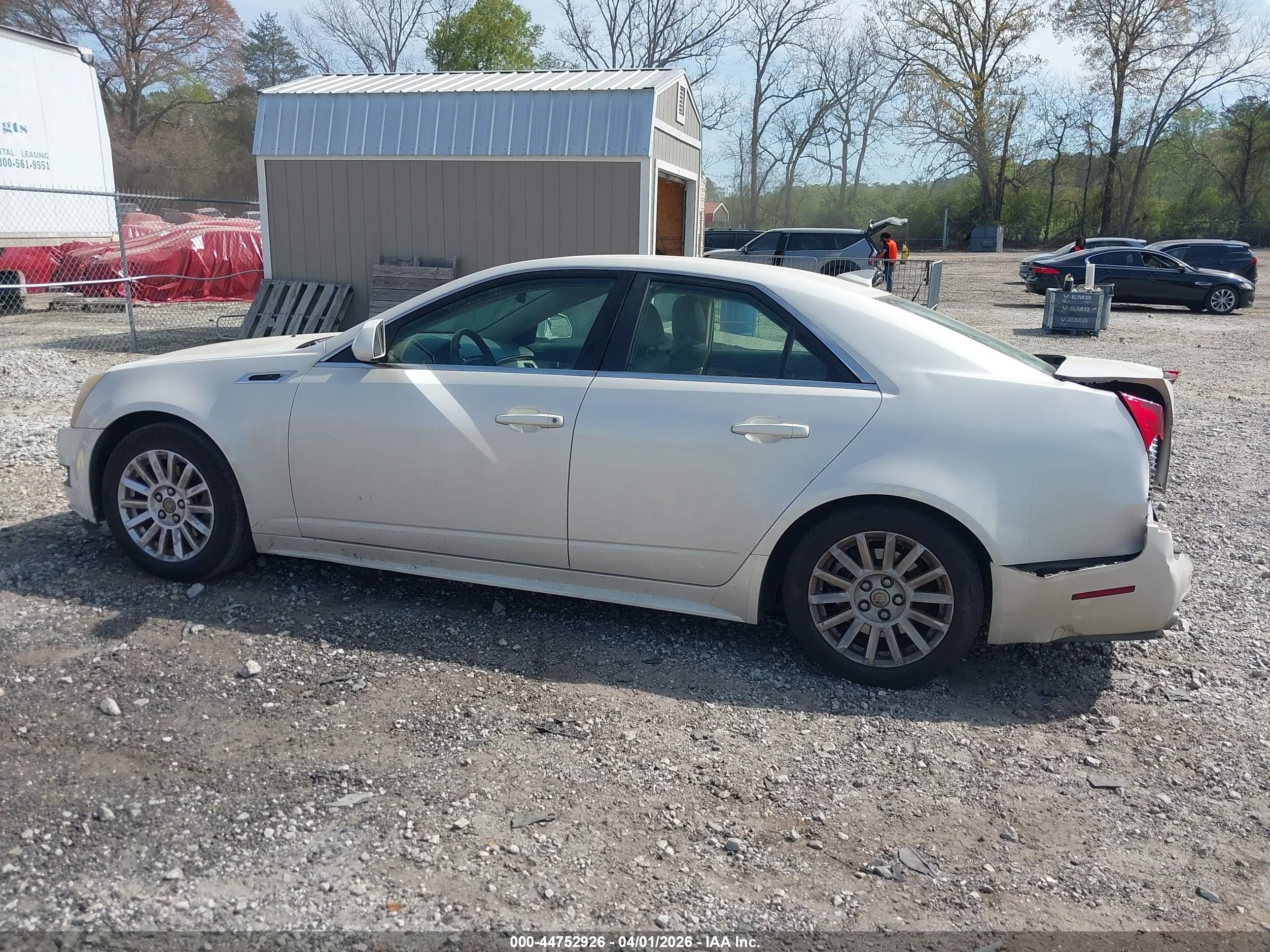 2011 Cadillac Cts Luxury White vin: 1G6DE5EY0B0171223