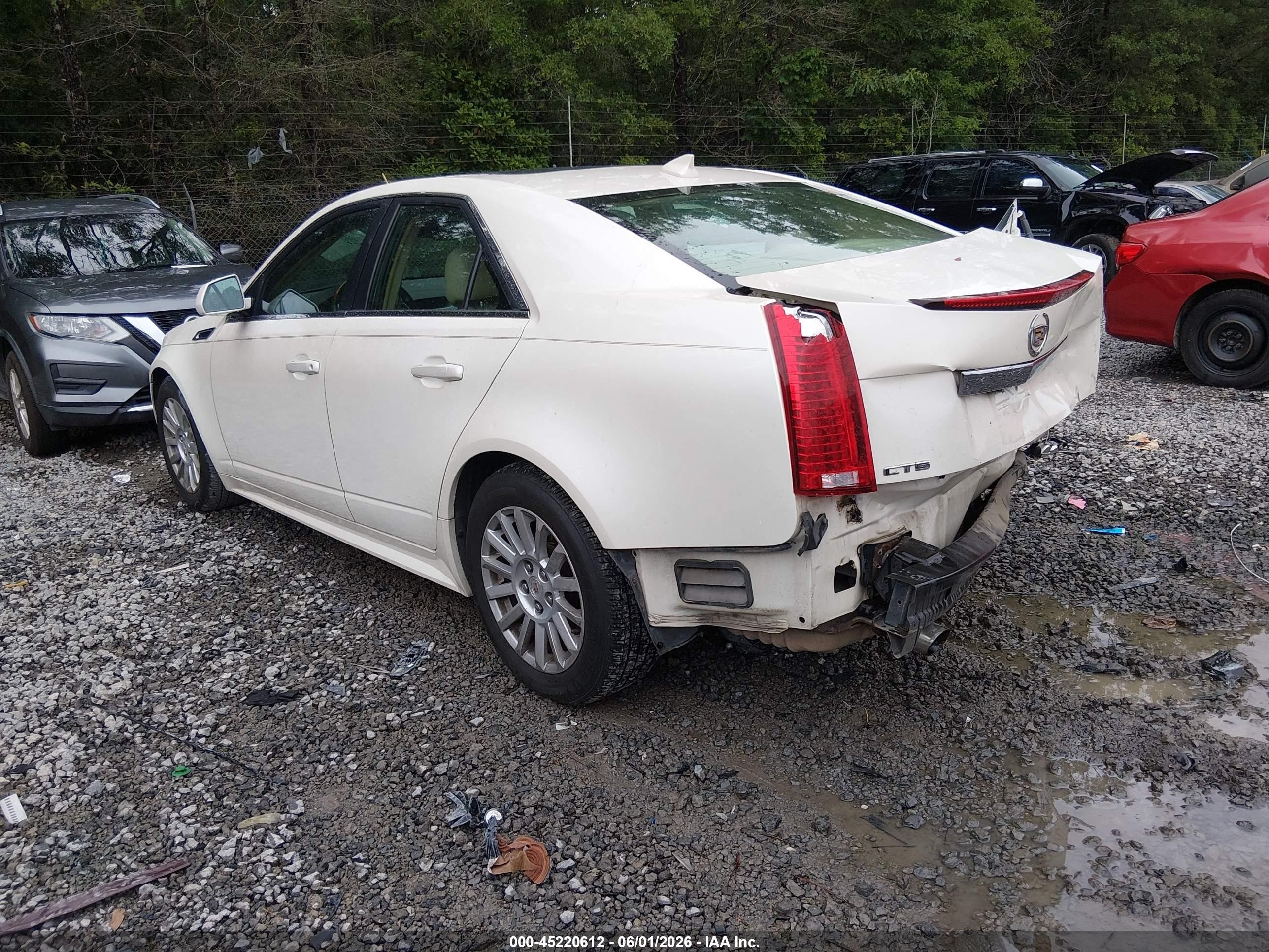 2011 Cadillac Cts Luxury White vin: 1G6DE5EY1B0108759