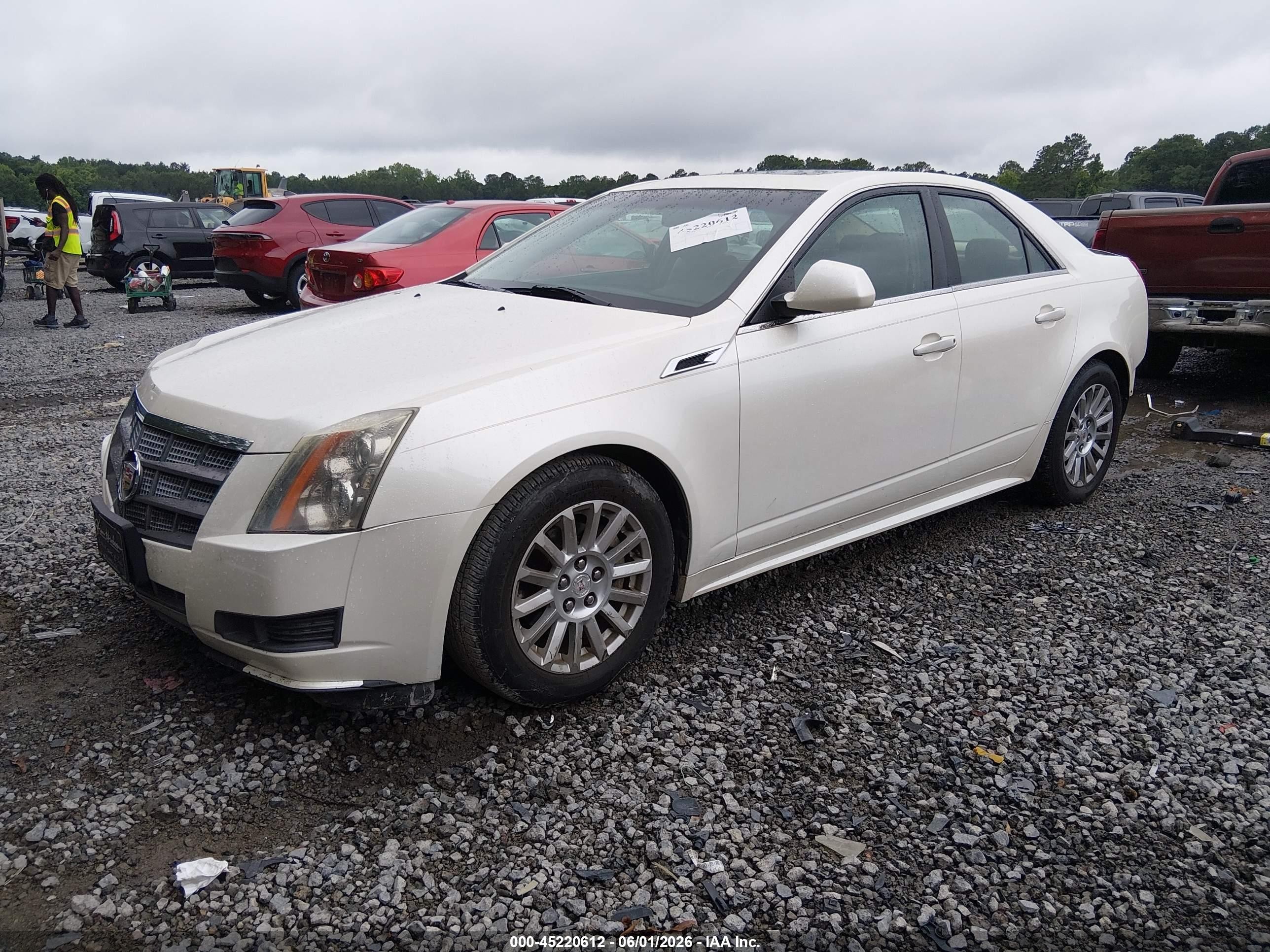 2011 Cadillac Cts Luxury White vin: 1G6DE5EY1B0108759