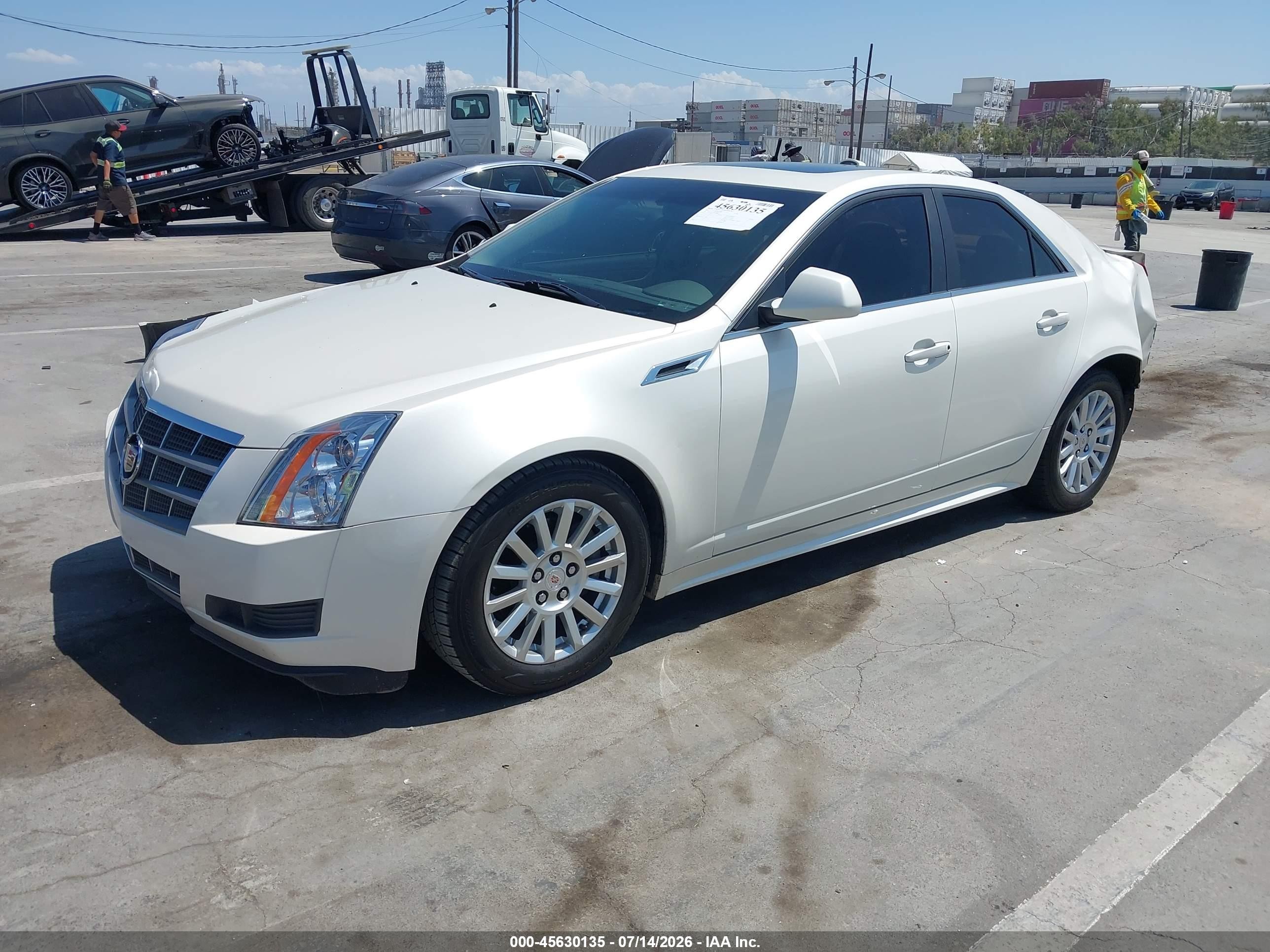 2011 Cadillac Cts Luxury White vin: 1G6DE5EY6B0108613