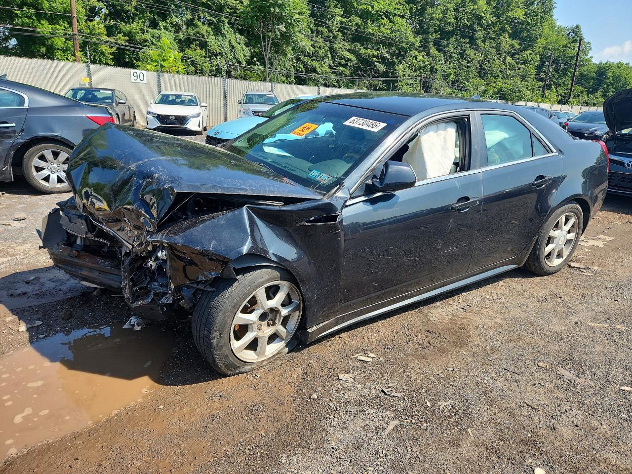 2011 Cadillac Cts Black vin: 1G6DE5EY8B0104966