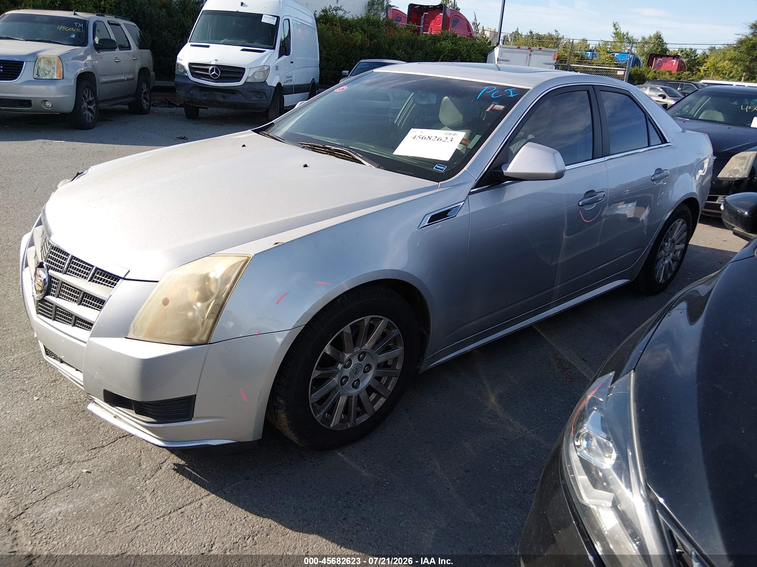 2011 Cadillac Cts Luxury Silver vin: 1G6DE5EY8B0168716