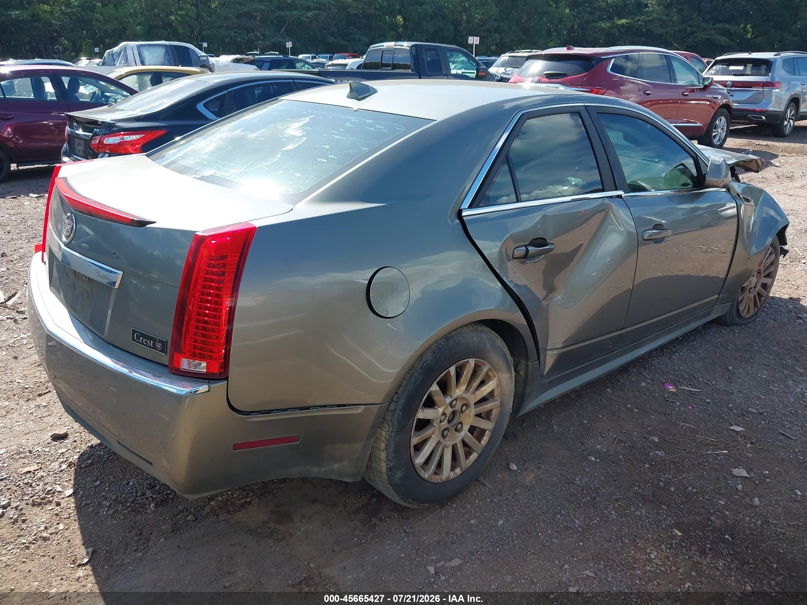 2011 Cadillac Cts Luxury Gold vin: 1G6DE5EY9B0137345
