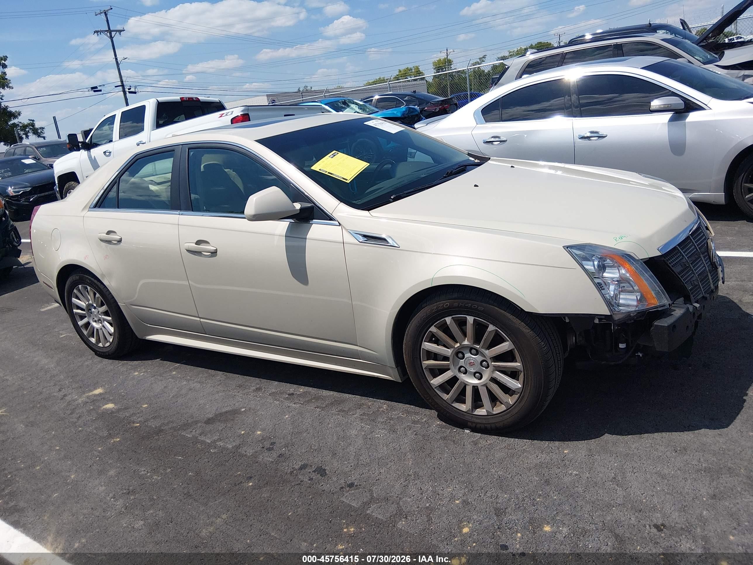 2011 Cadillac Cts Luxury Gold vin: 1G6DE5EY9B0164657
