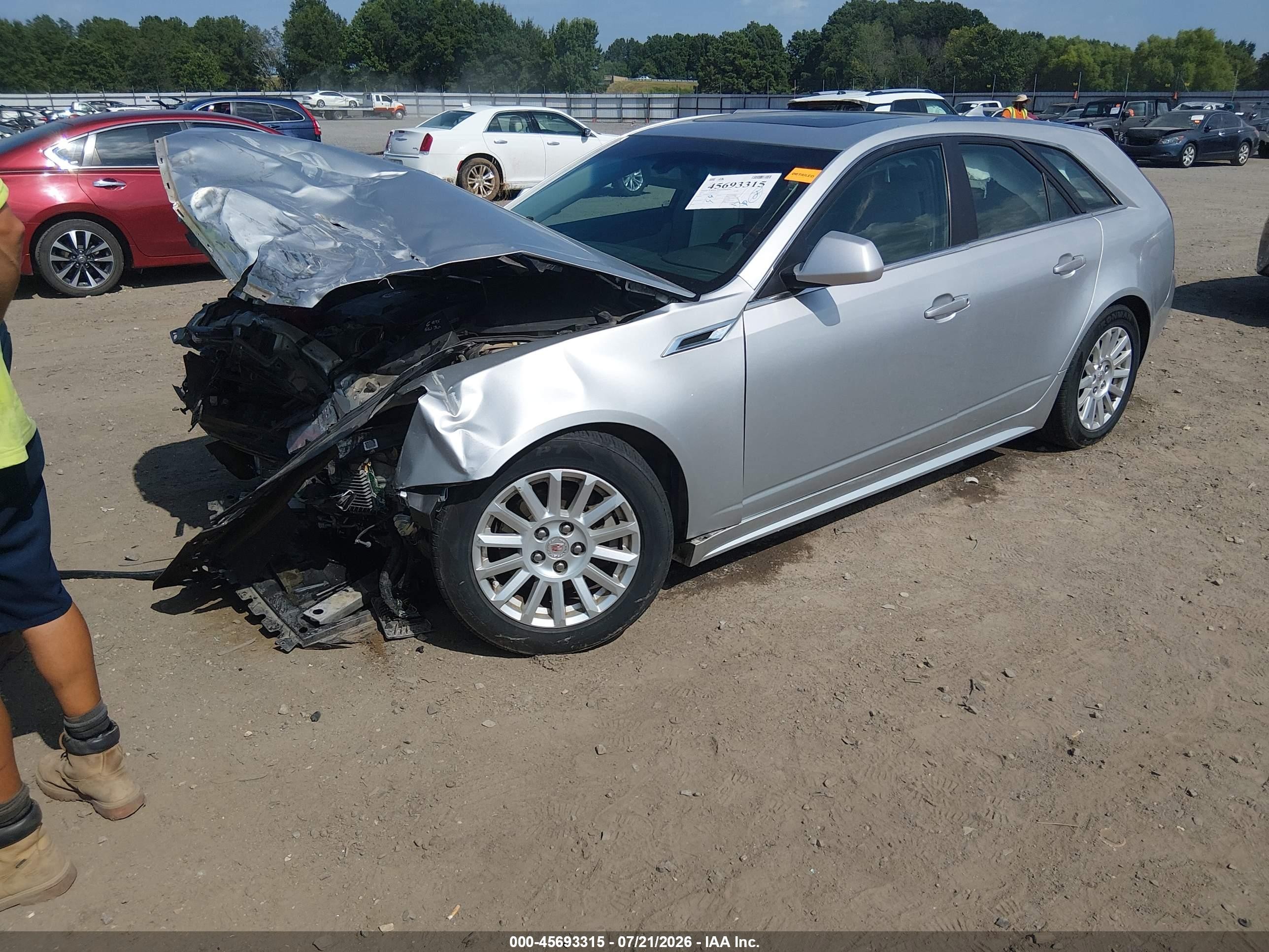 2012 Cadillac Cts Luxury Silver vin: 1G6DE8E5XC0145950
