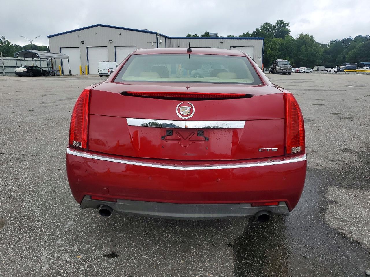 2008 Cadillac Cts Burgundy vin: 1G6DF577080155226