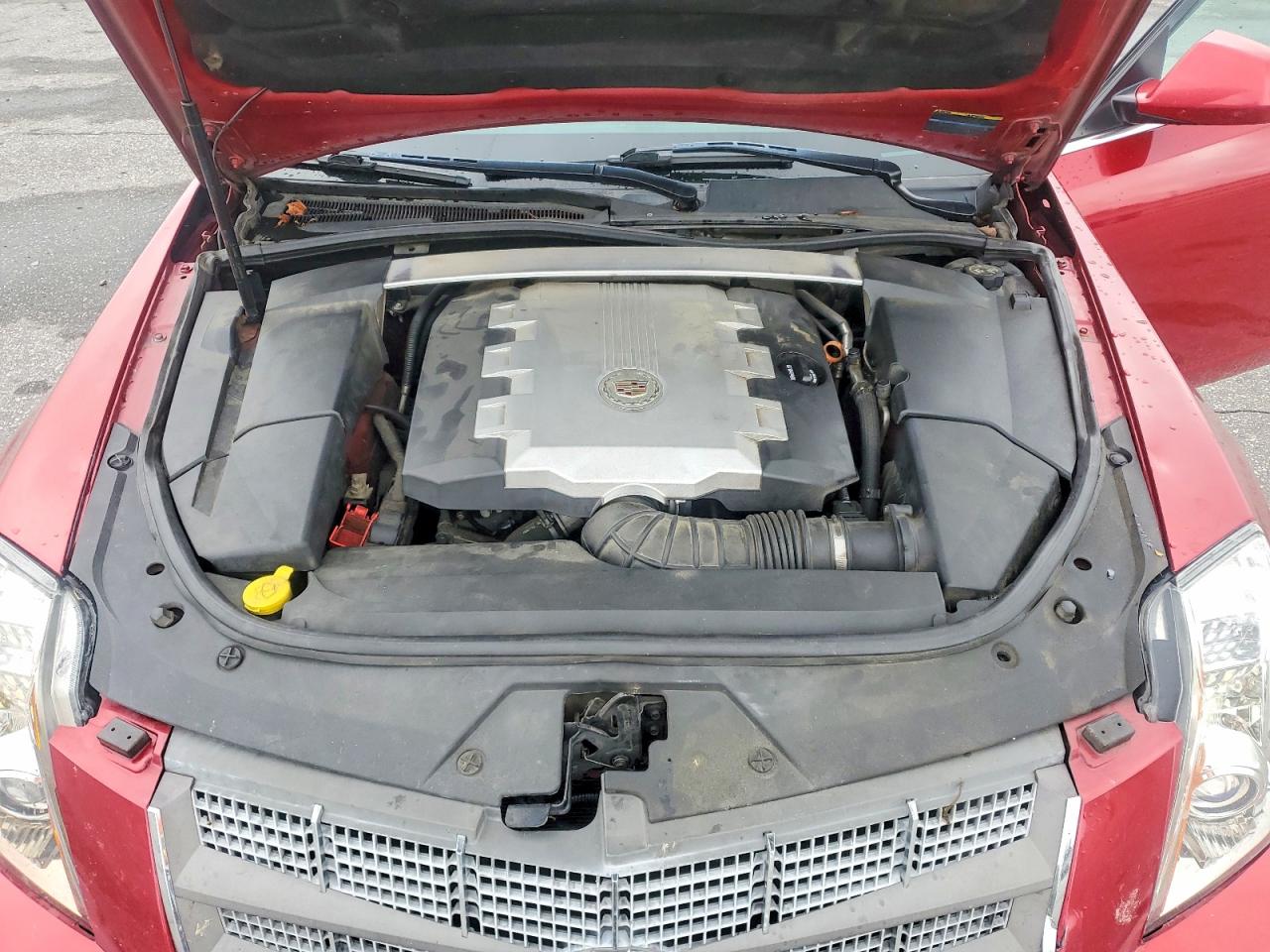 2008 Cadillac Cts Burgundy vin: 1G6DF577080155226