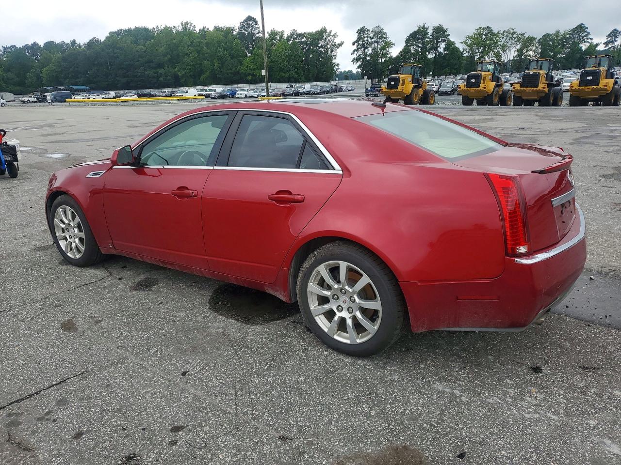 2008 Cadillac Cts Burgundy vin: 1G6DF577080155226