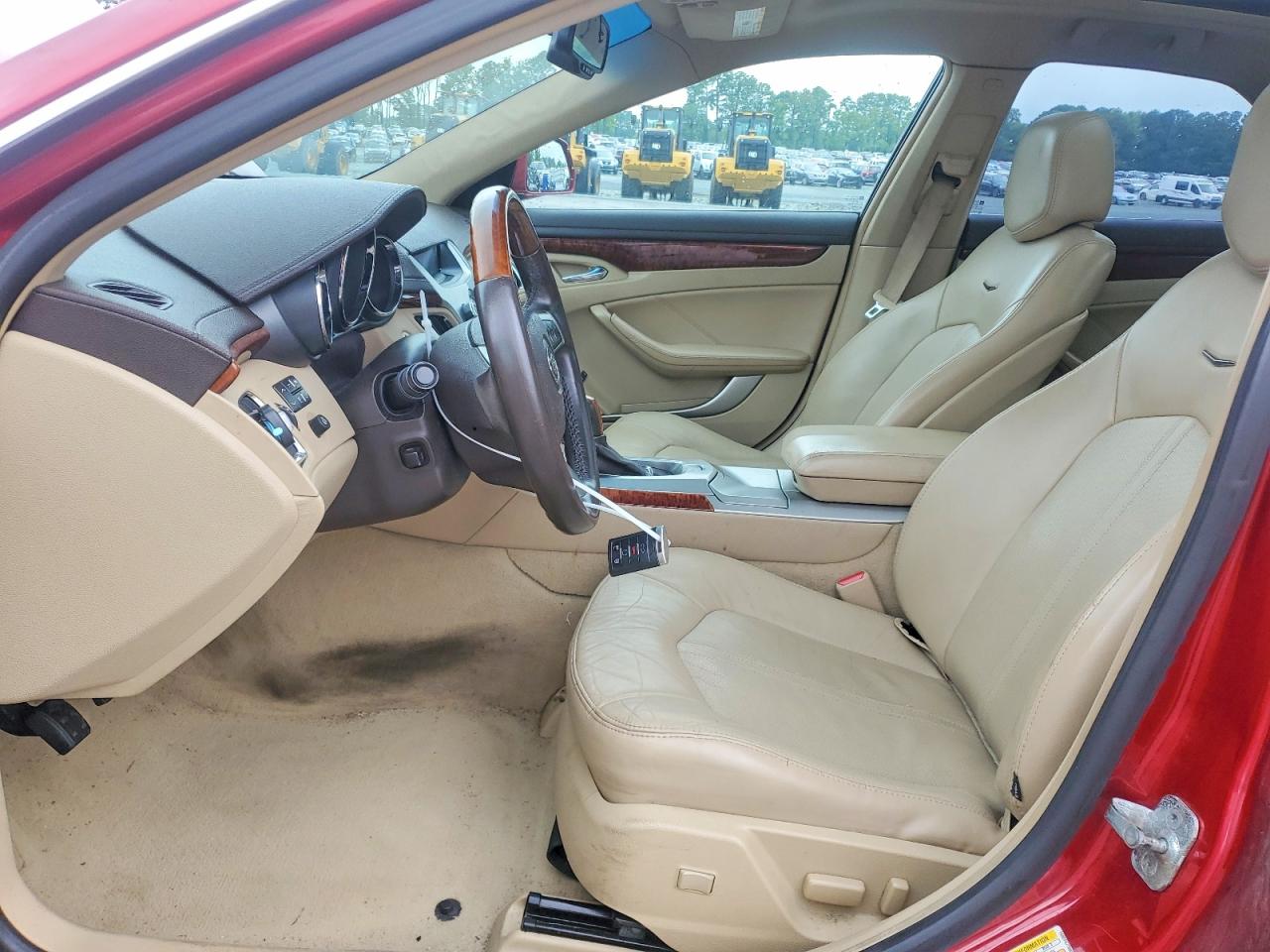 2008 Cadillac Cts Burgundy vin: 1G6DF577080155226