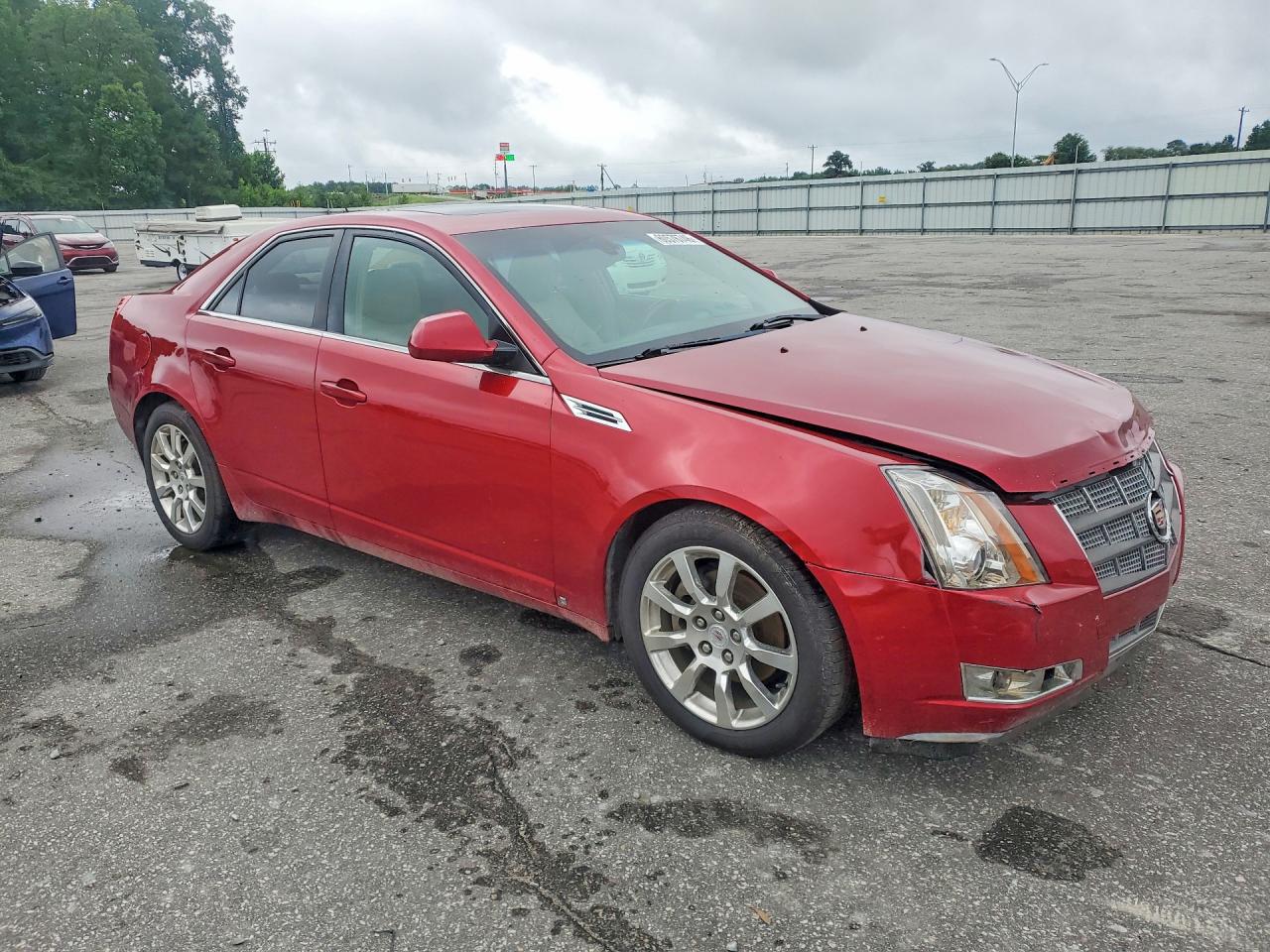 2008 Cadillac Cts Burgundy vin: 1G6DF577080155226