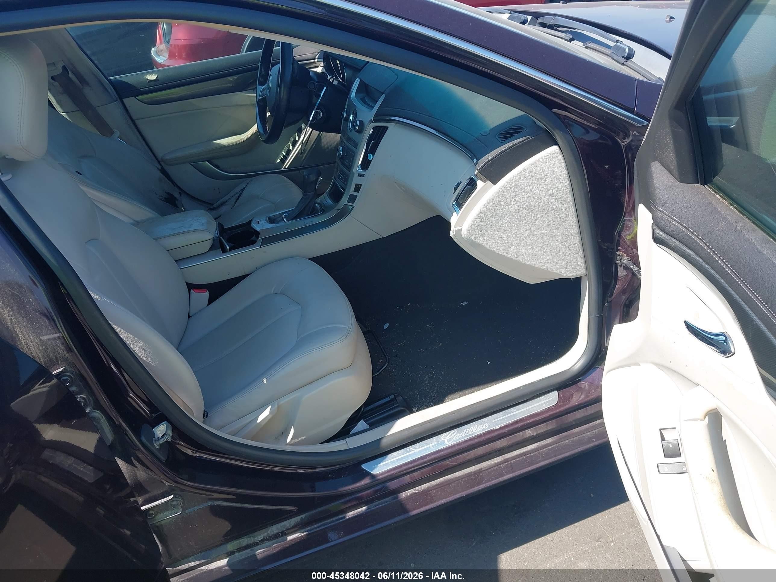 2008 Cadillac Cts Rwd W/1sa Maroon vin: 1G6DF577080216090