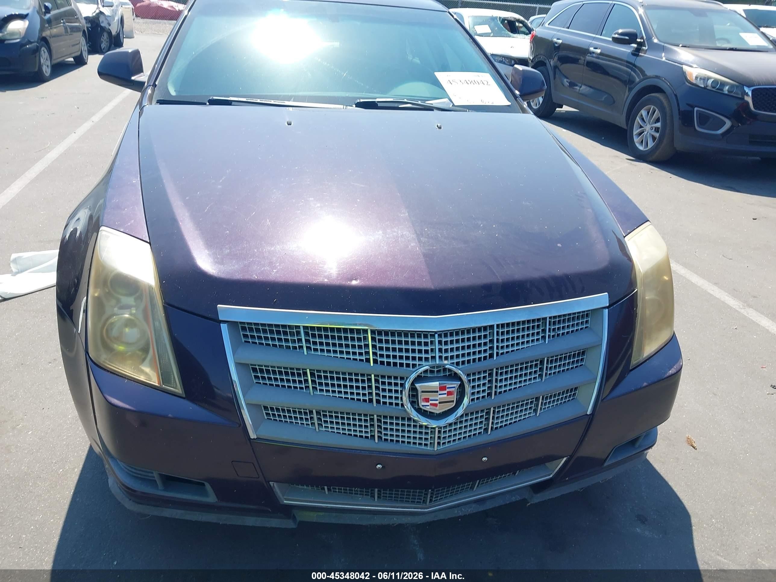 2008 Cadillac Cts Rwd W/1sa Maroon vin: 1G6DF577080216090