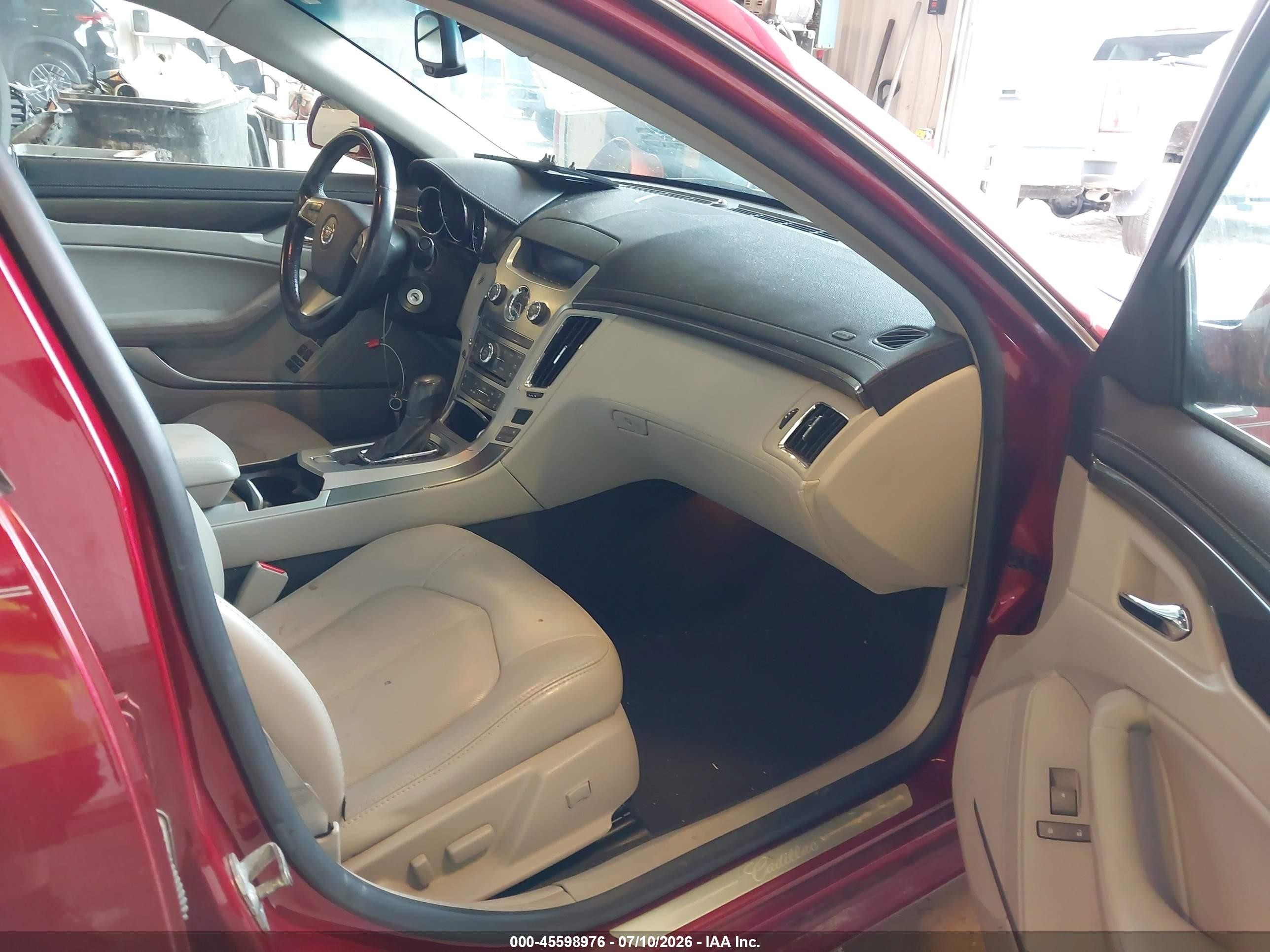 2009 Cadillac Cts Rwd W/1sa Red vin: 1G6DF577090143465