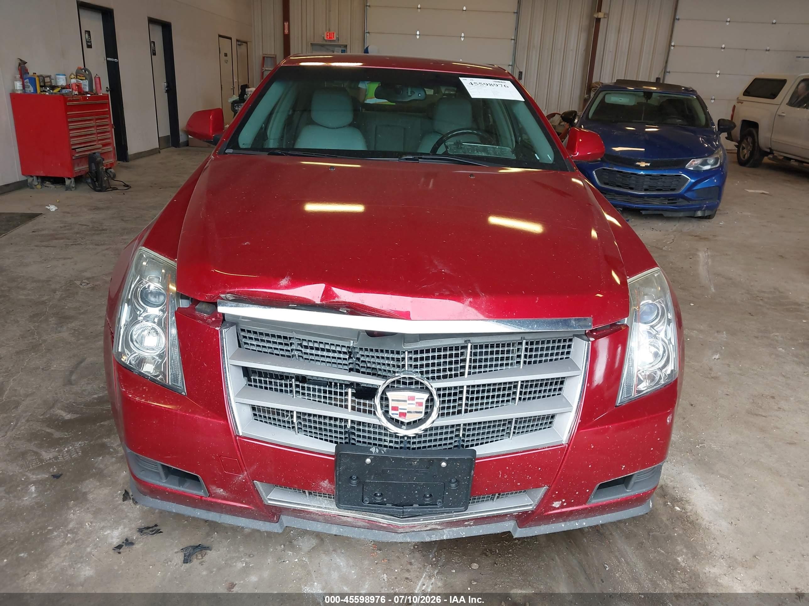 2009 Cadillac Cts Rwd W/1sa Red vin: 1G6DF577090143465