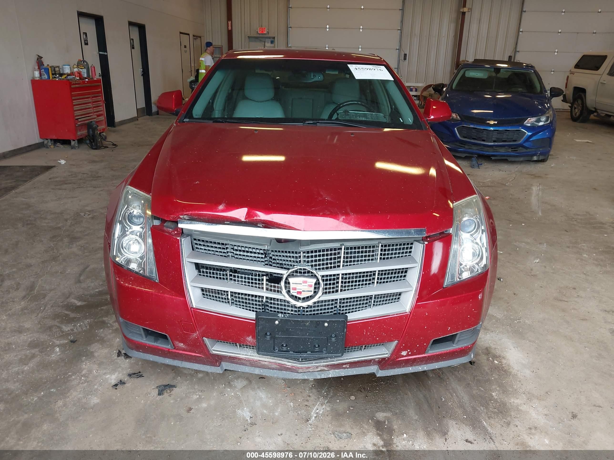 2009 Cadillac Cts Rwd W/1sa Red vin: 1G6DF577090143465