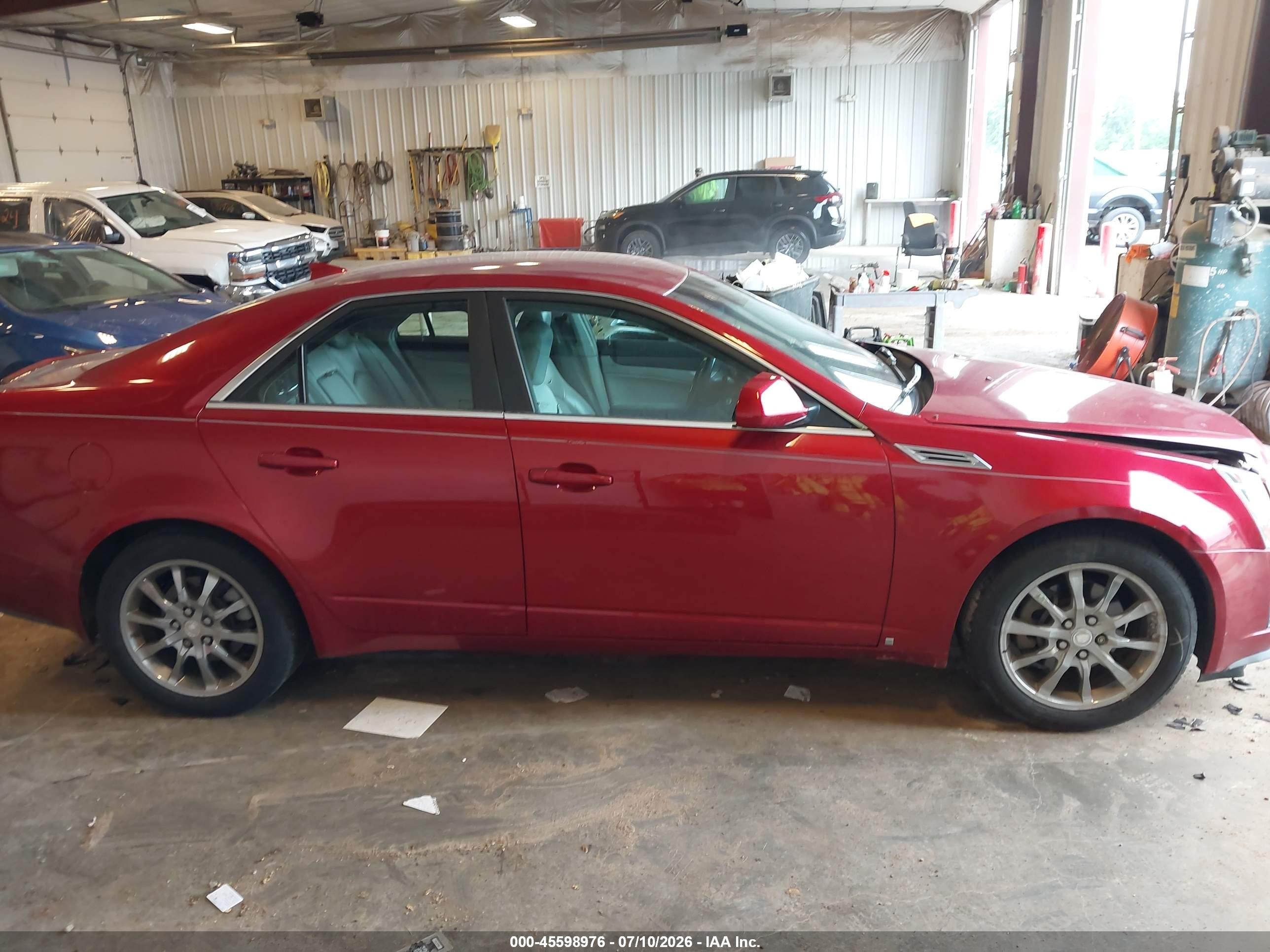 2009 Cadillac Cts Rwd W/1sa Red vin: 1G6DF577090143465