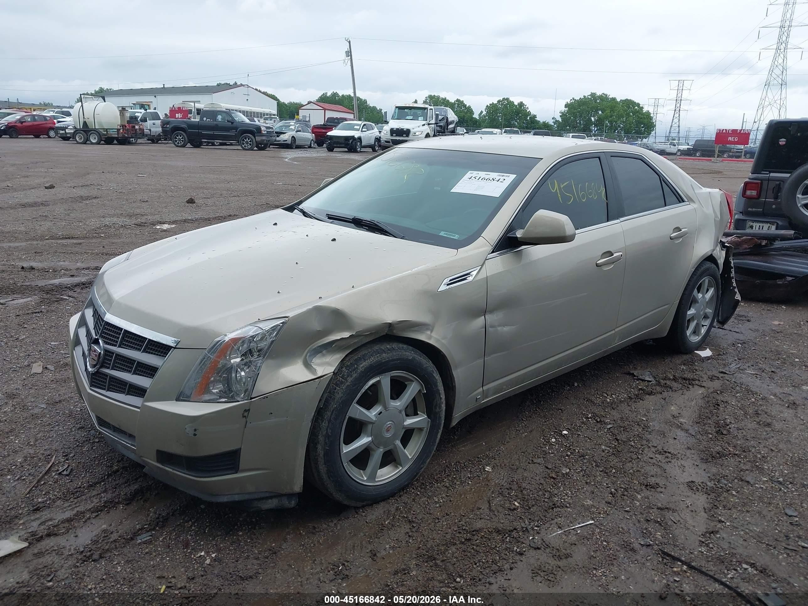 2009 Cadillac Cts Standard Gold vin: 1G6DF577090162727