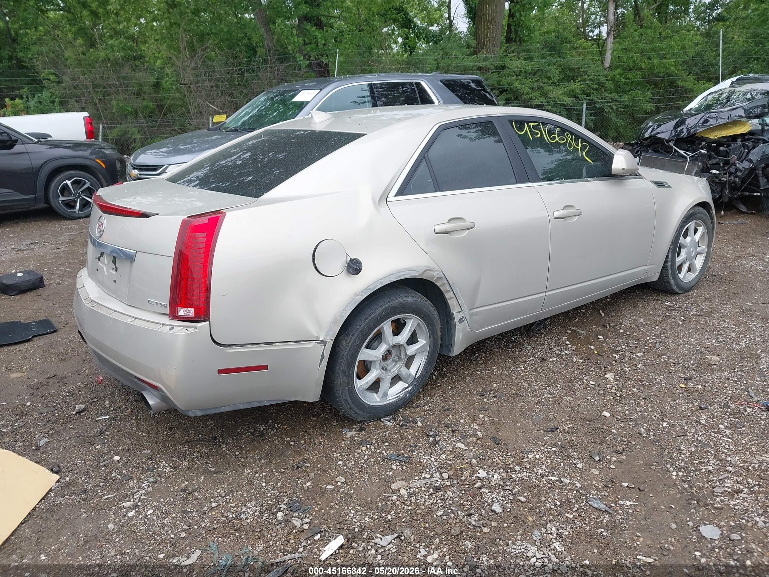 2009 Cadillac Cts Standard Gold vin: 1G6DF577090162727