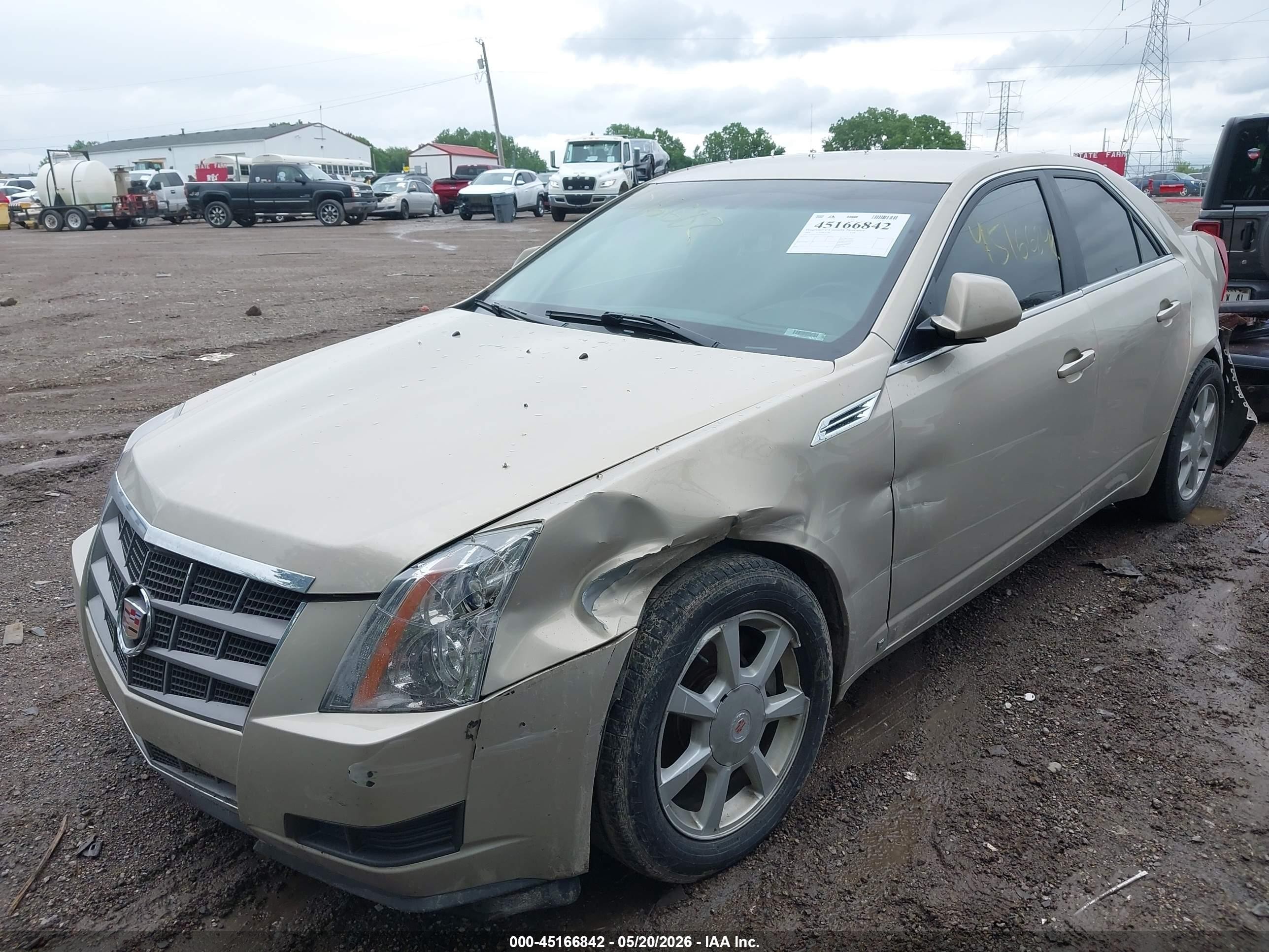 2009 Cadillac Cts Standard Gold vin: 1G6DF577090162727