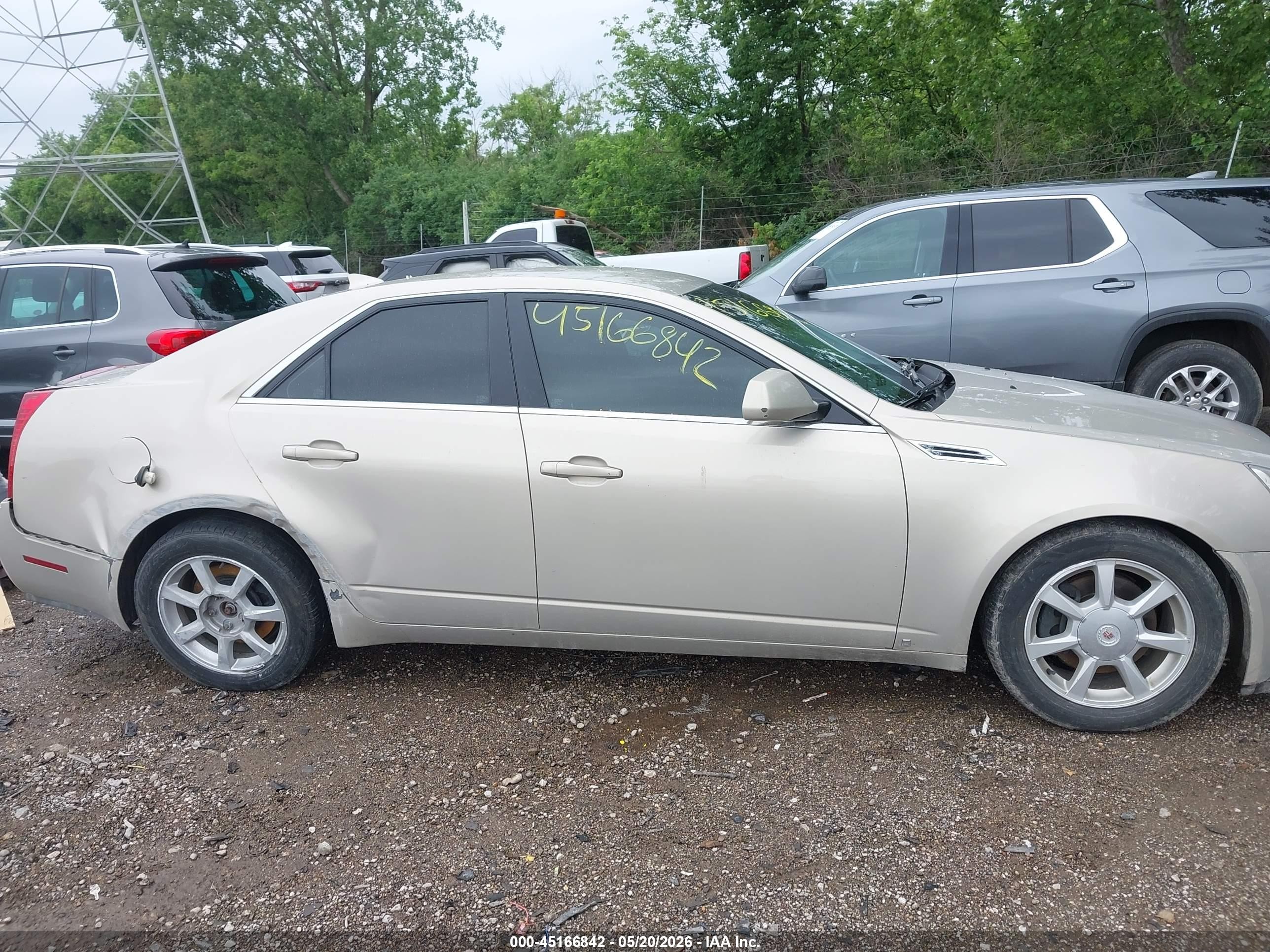 2009 Cadillac Cts Standard Gold vin: 1G6DF577090162727