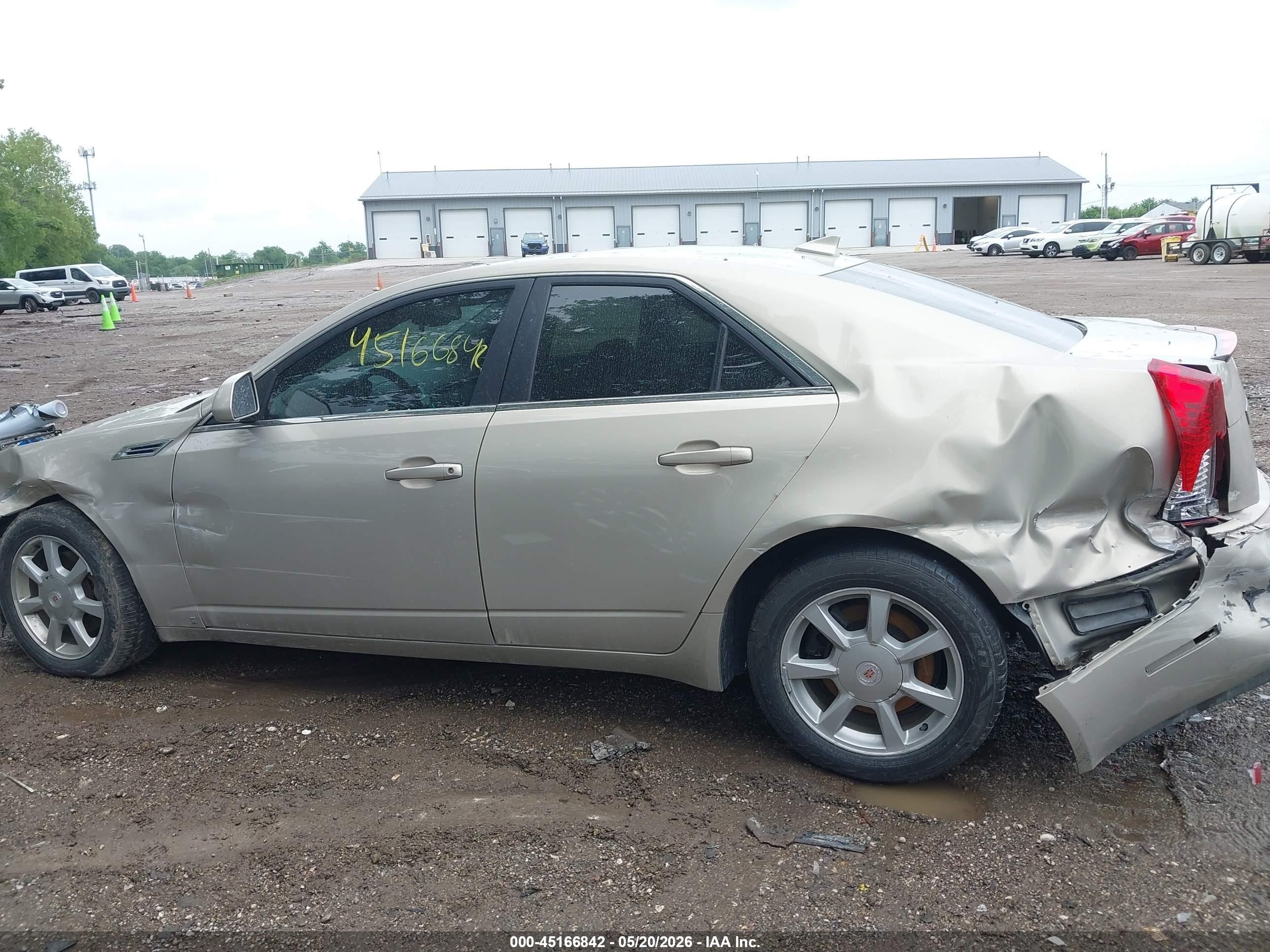 2009 Cadillac Cts Standard Gold vin: 1G6DF577090162727