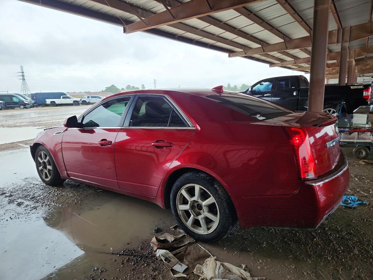 2009 Cadillac Cts Burgundy vin: 1G6DF577090170536