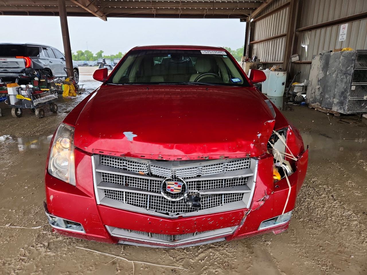 2009 Cadillac Cts Burgundy vin: 1G6DF577090170536