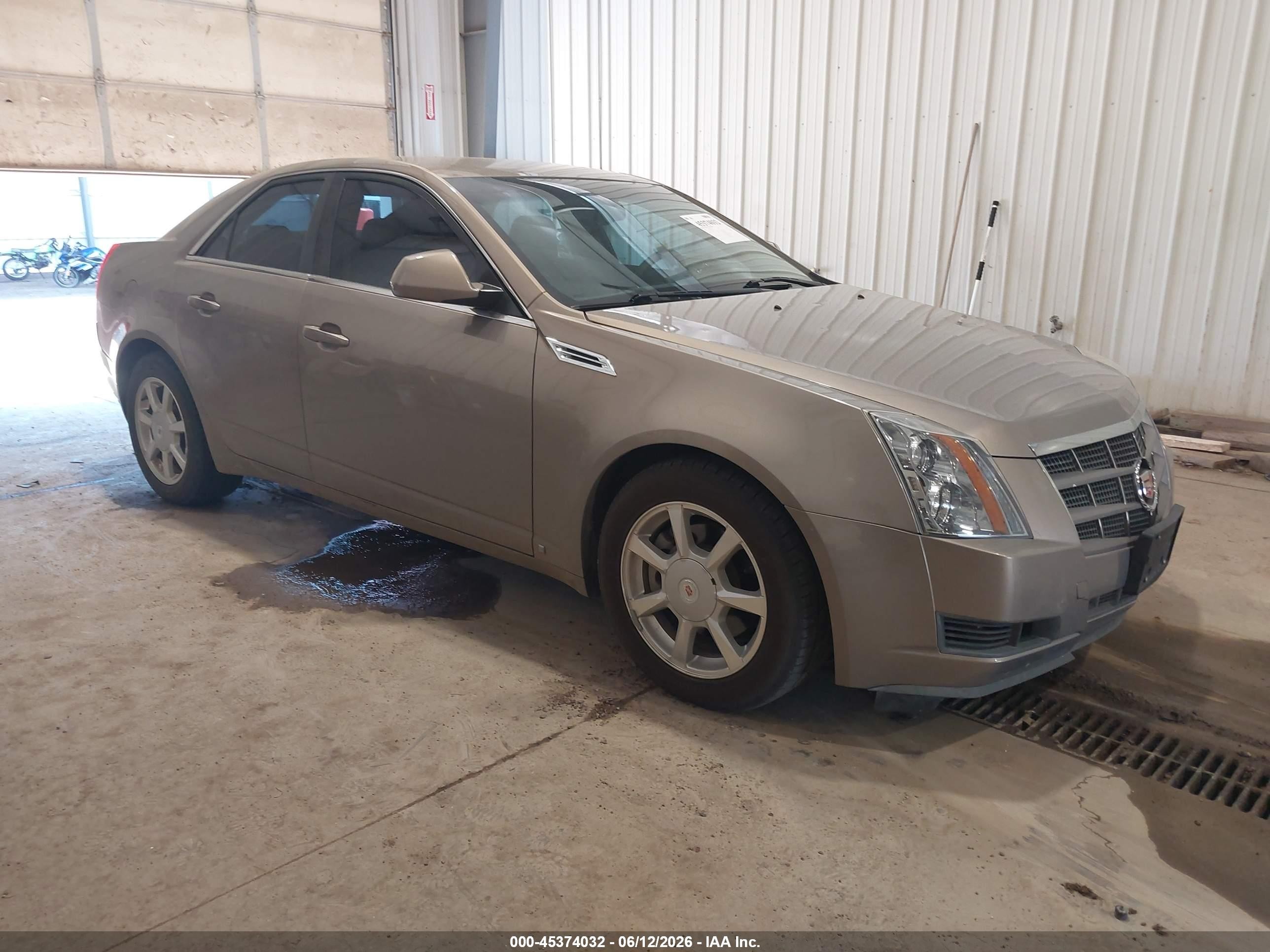 2008 Cadillac Cts Rwd W/1sa Beige vin: 1G6DF577180145644