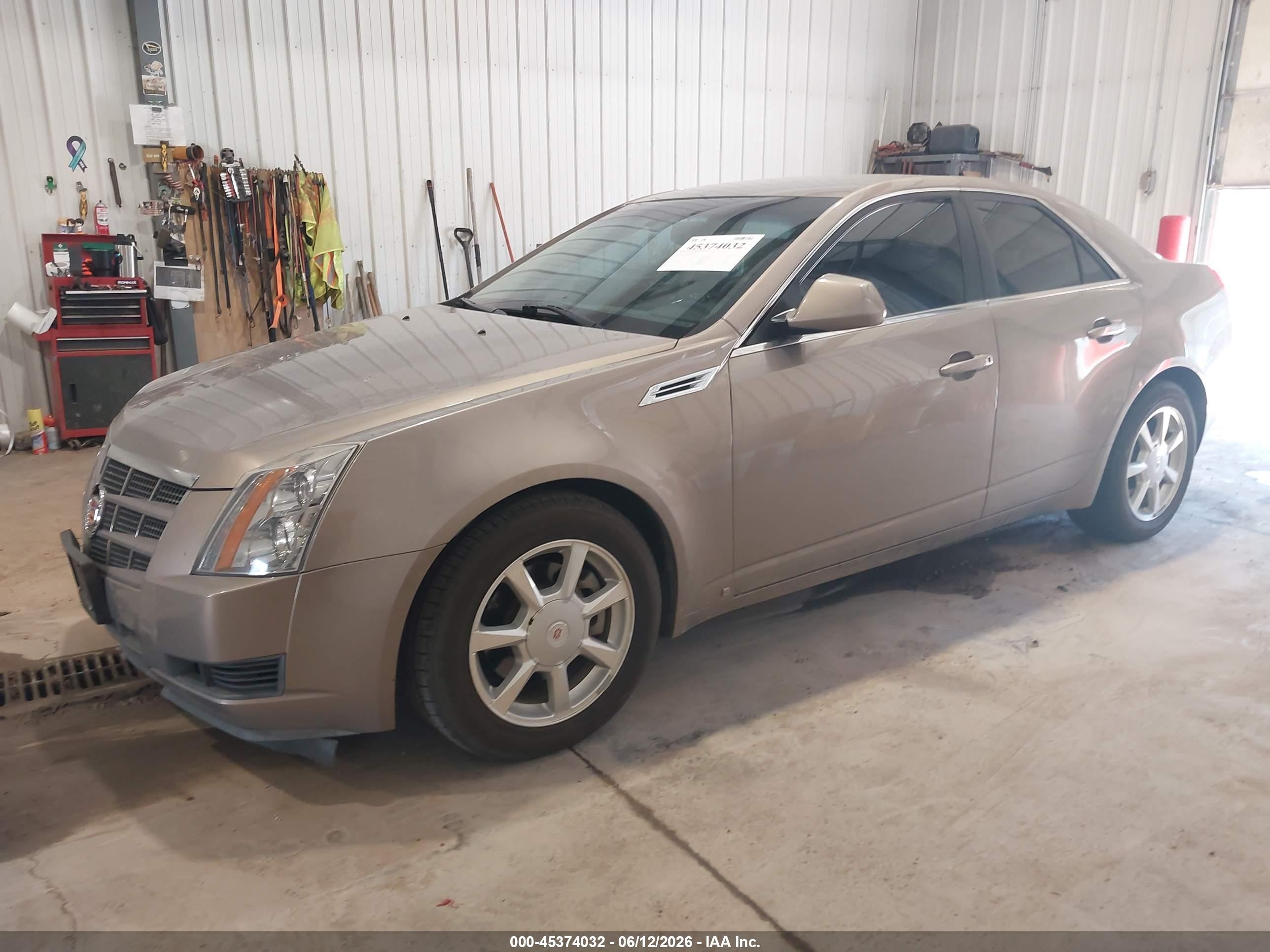 2008 Cadillac Cts Rwd W/1sa Beige vin: 1G6DF577180145644