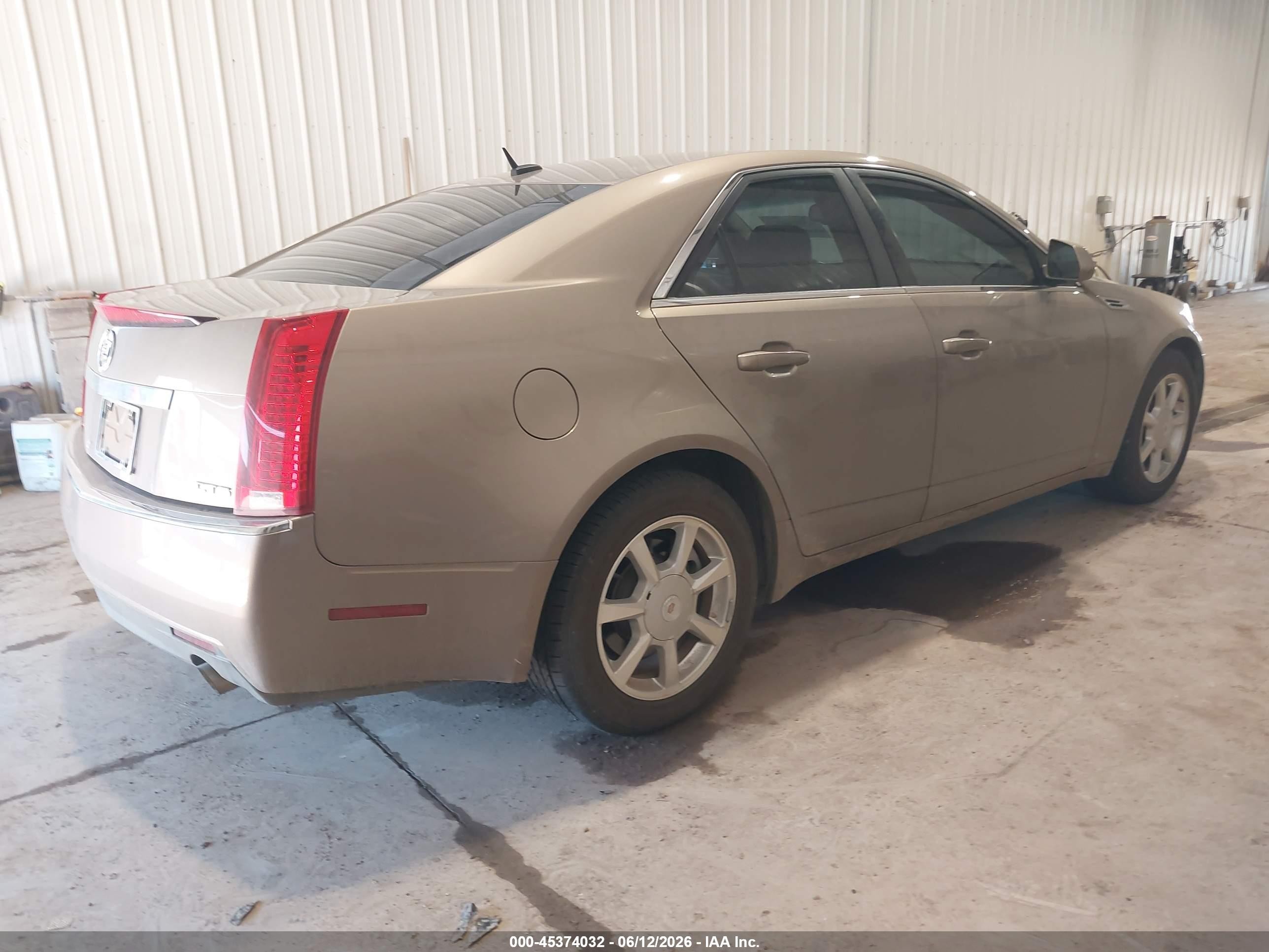 2008 Cadillac Cts Rwd W/1sa Beige vin: 1G6DF577180145644