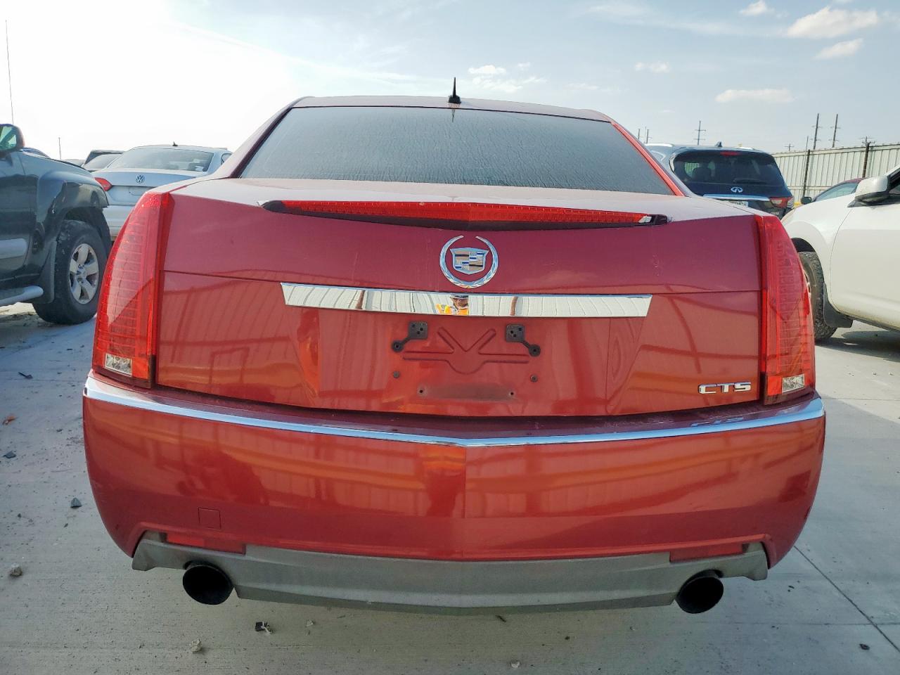 2008 Cadillac Cts Red vin: 1G6DF577180154134