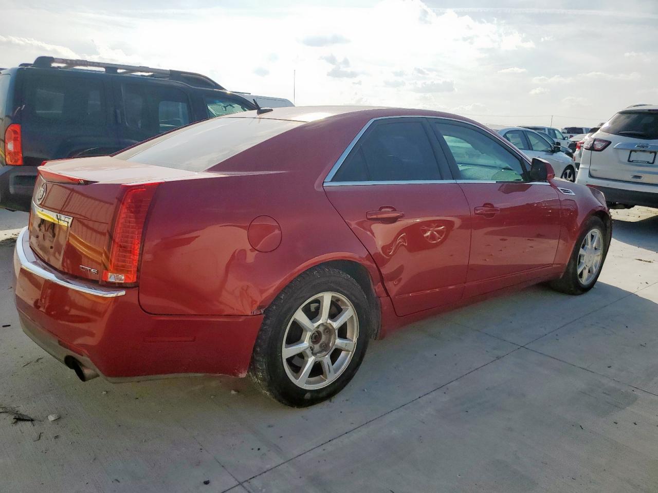 2008 Cadillac Cts Red vin: 1G6DF577180154134