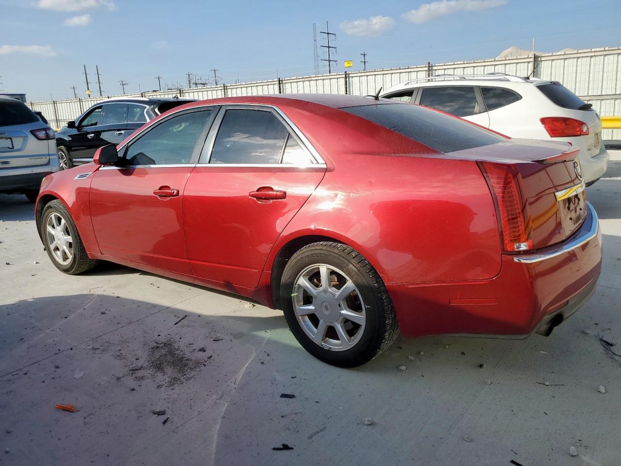 2008 Cadillac Cts Red vin: 1G6DF577180154134