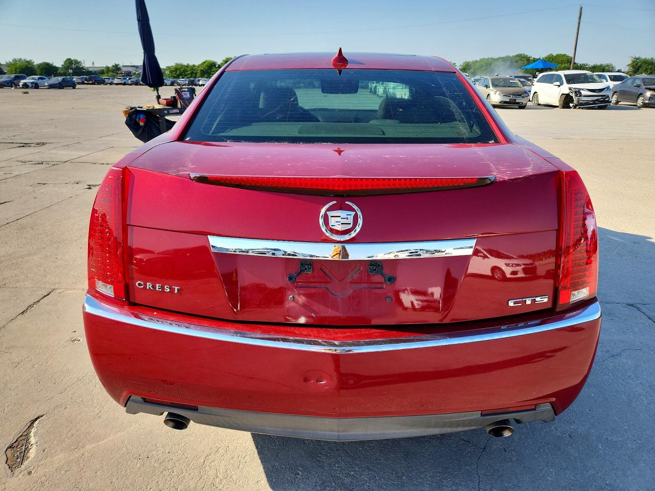 2009 Cadillac Cts Red vin: 1G6DF577190102682