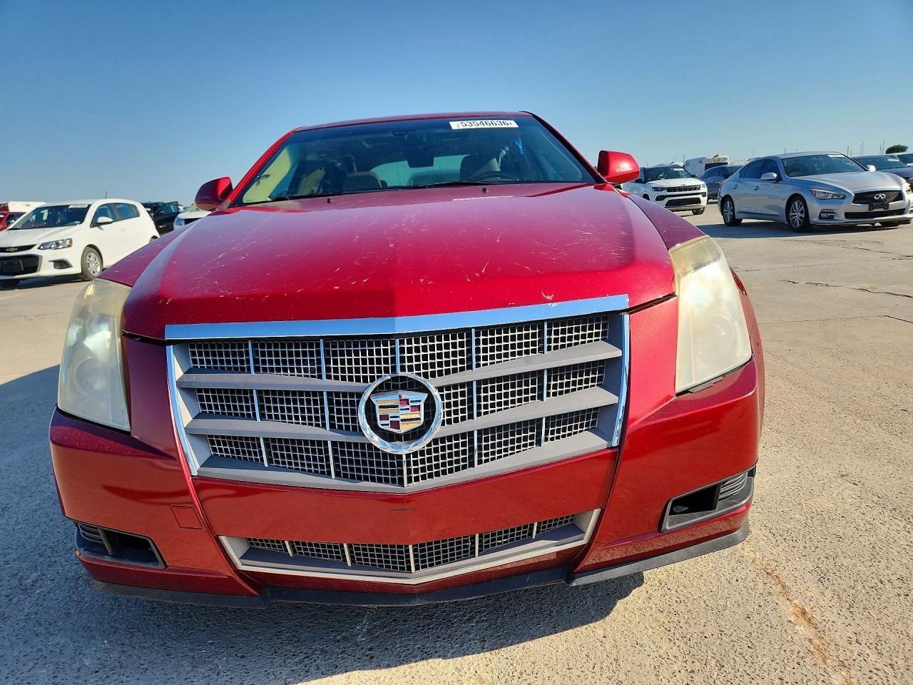 2009 Cadillac Cts Red vin: 1G6DF577190102682