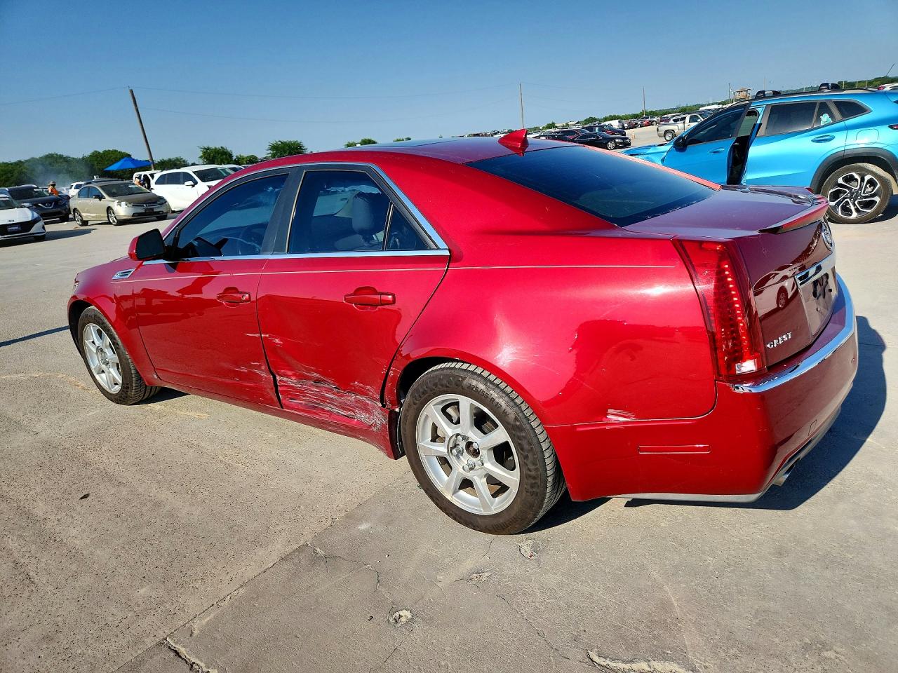 2009 Cadillac Cts Red vin: 1G6DF577190102682
