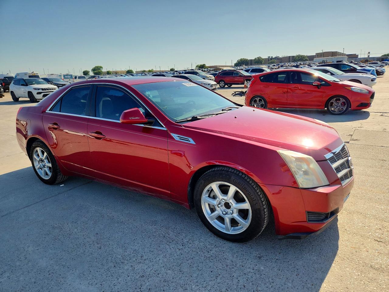 2009 Cadillac Cts Red vin: 1G6DF577190102682